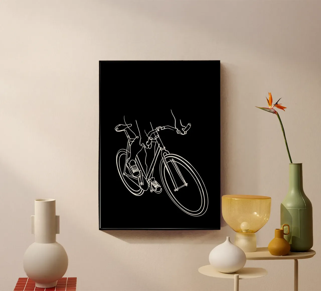 Bicicletta plexiglass da Albert S Jacob