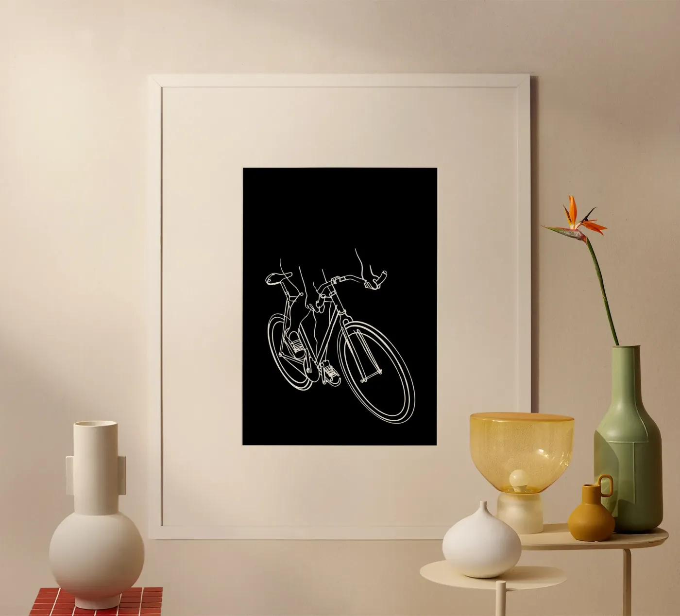 Fiets poster van Albert S Jacob