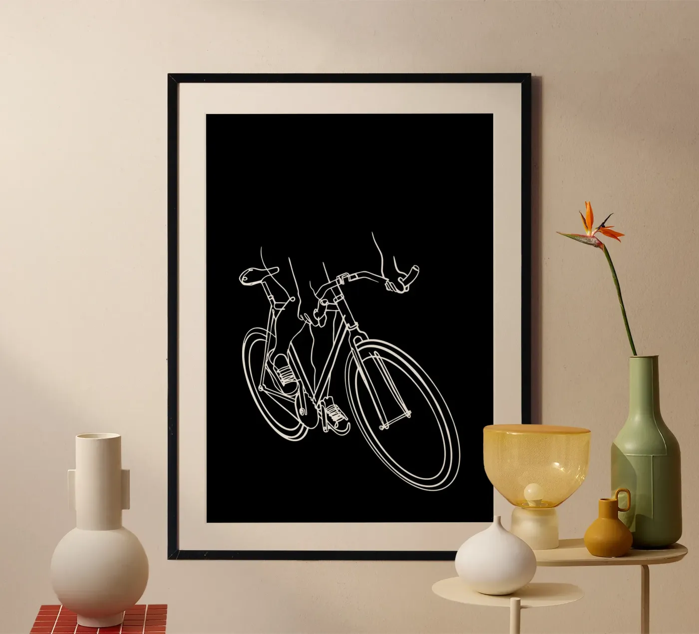Fiets poster van Albert S Jacob