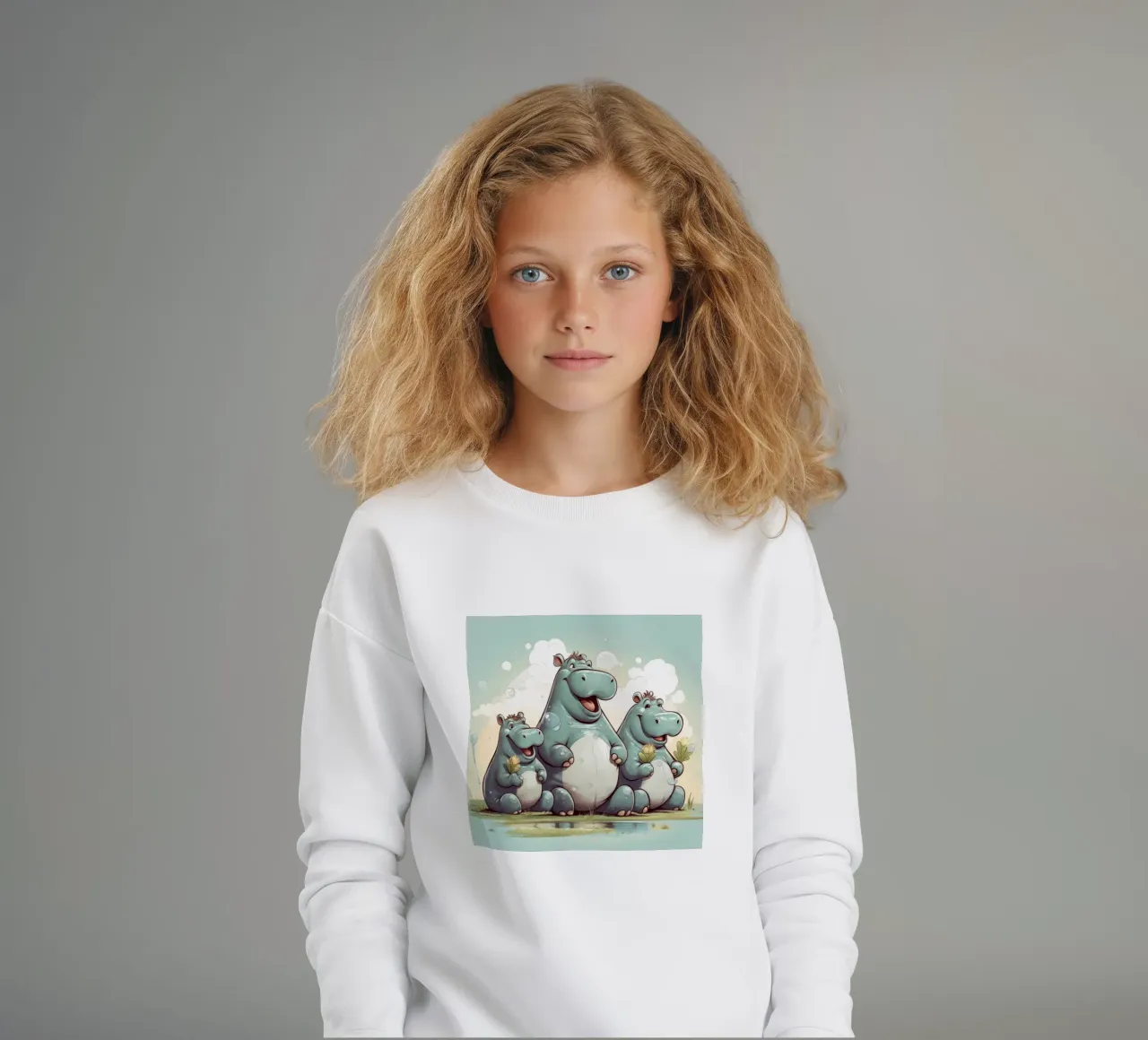 Retro Hippo Gang felpa bambino da Funny Animals