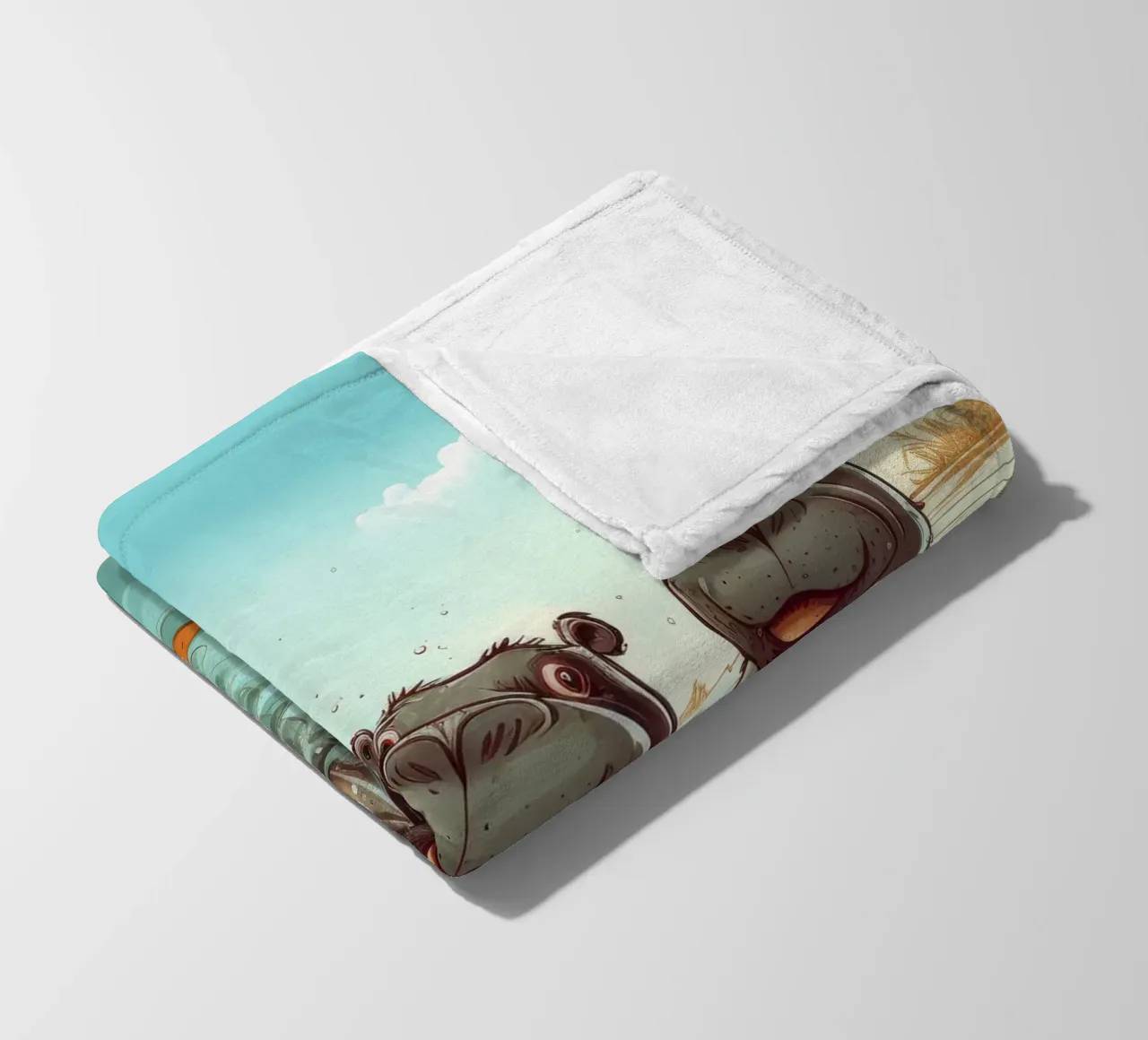 Retro Hippo Gang coperta in pile da Funny Animals