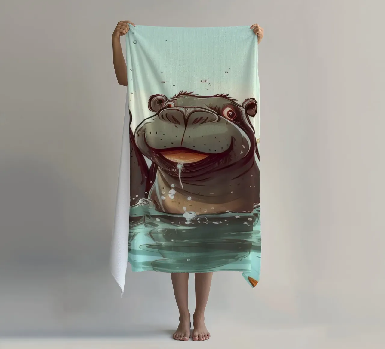 Retro Hippo Gang telo mare da Funny Animals