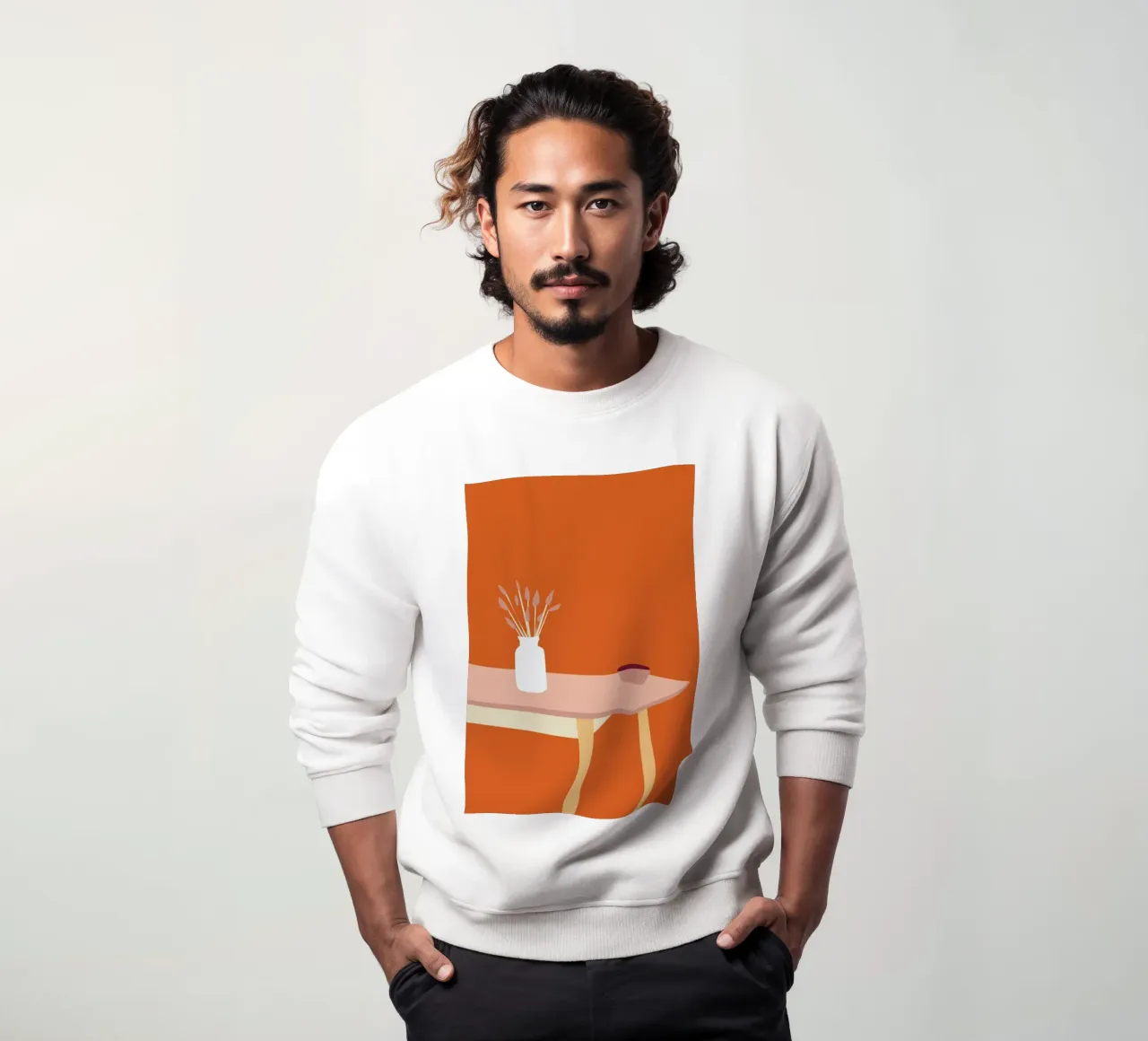 Orange Home felpa da Helena Ravenne