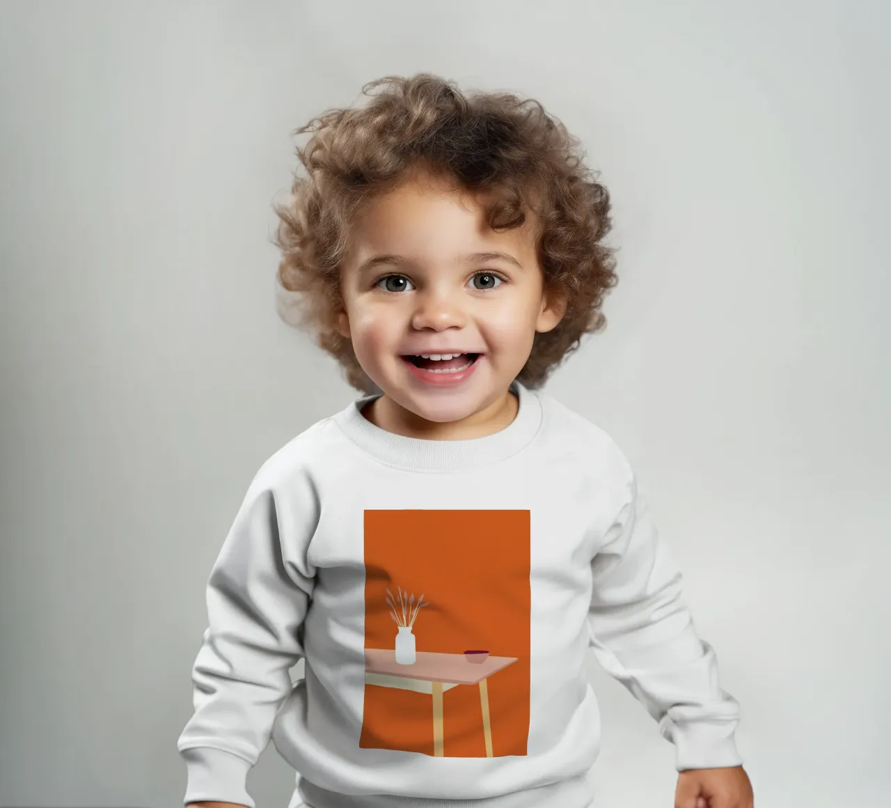 Orange Home felpa neonato da Helena Ravenne
