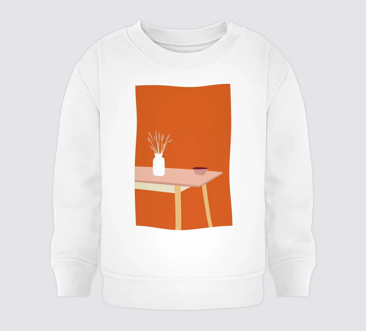 Orange Home felpa neonato da Helena Ravenne