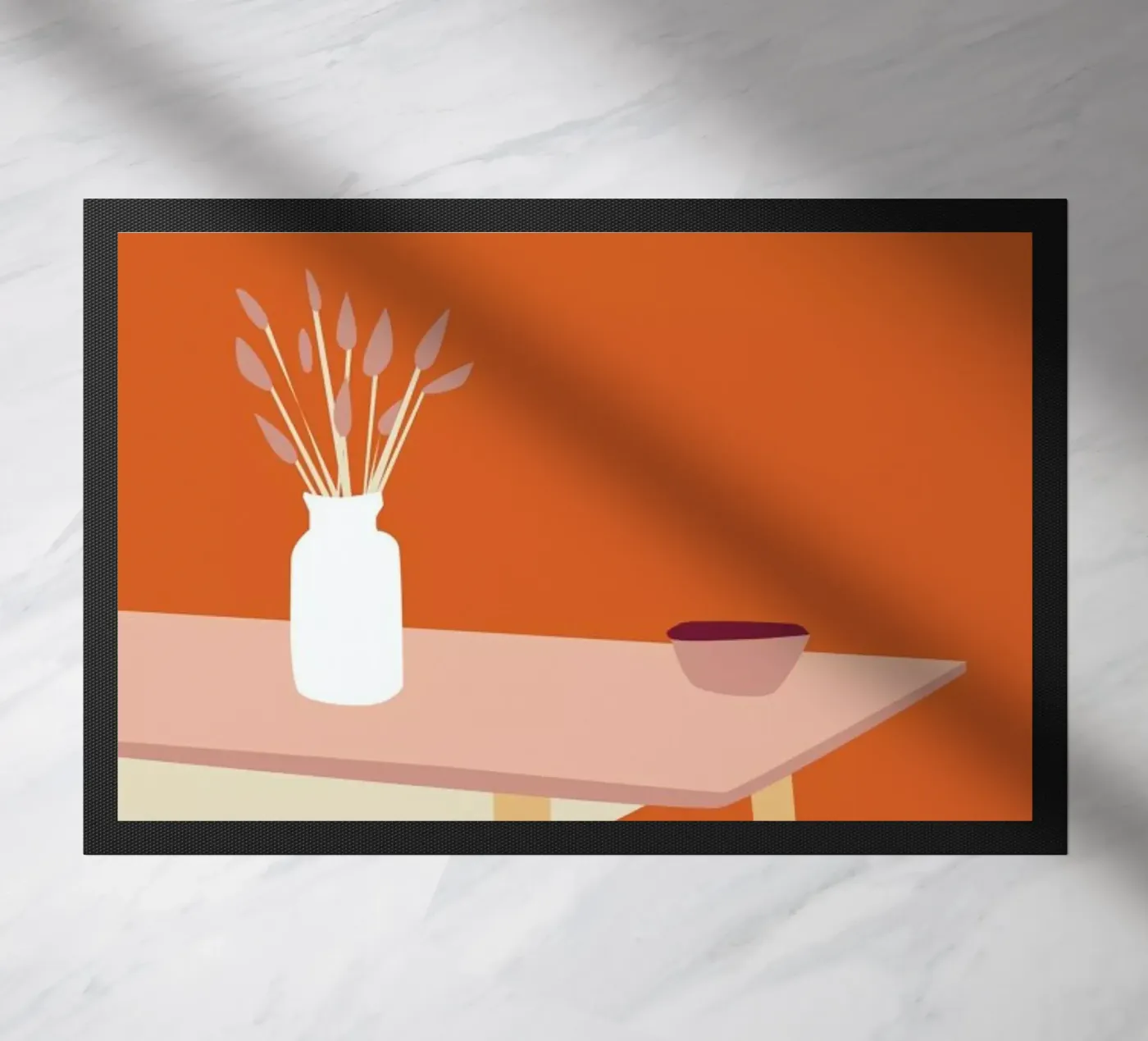 Orange Home deurmat van Helena Ravenne