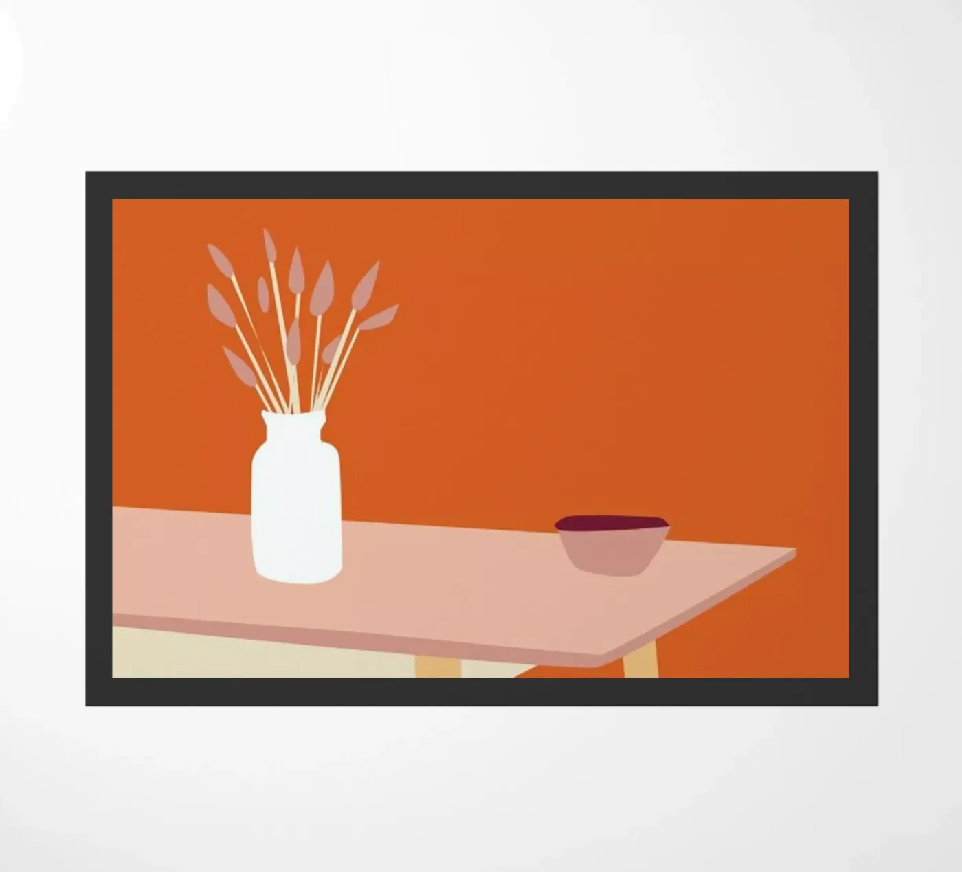 Orange Home deurmat van Helena Ravenne