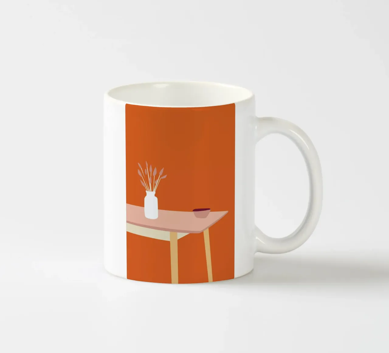 Orange Home tazza in ceramica da Helena Ravenne