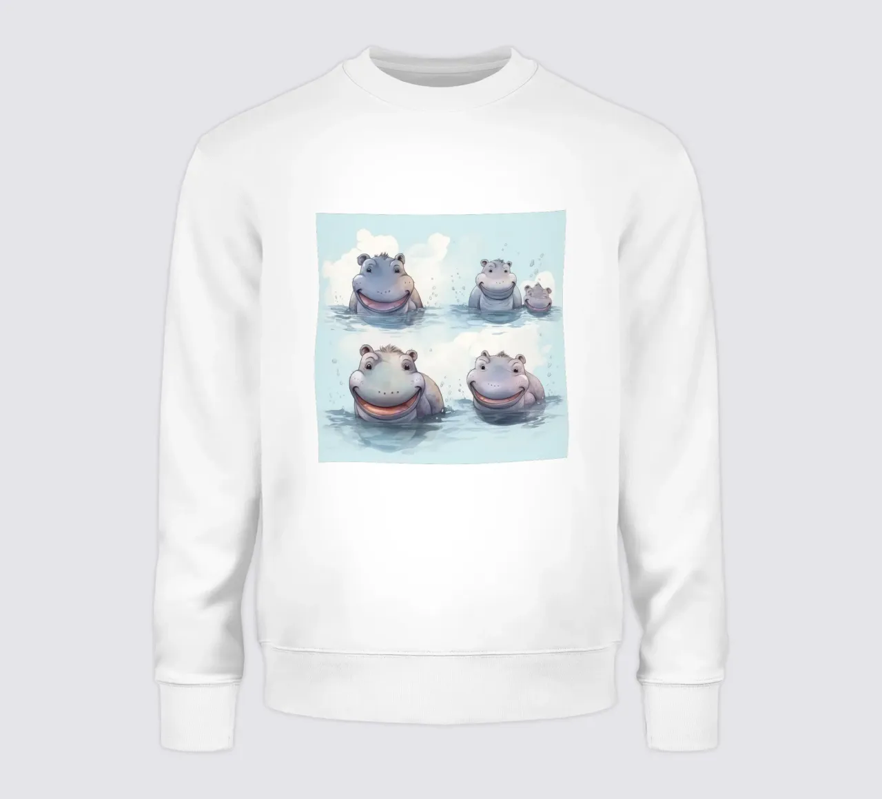 Retro Hippo Gang felpa da Funny Animals