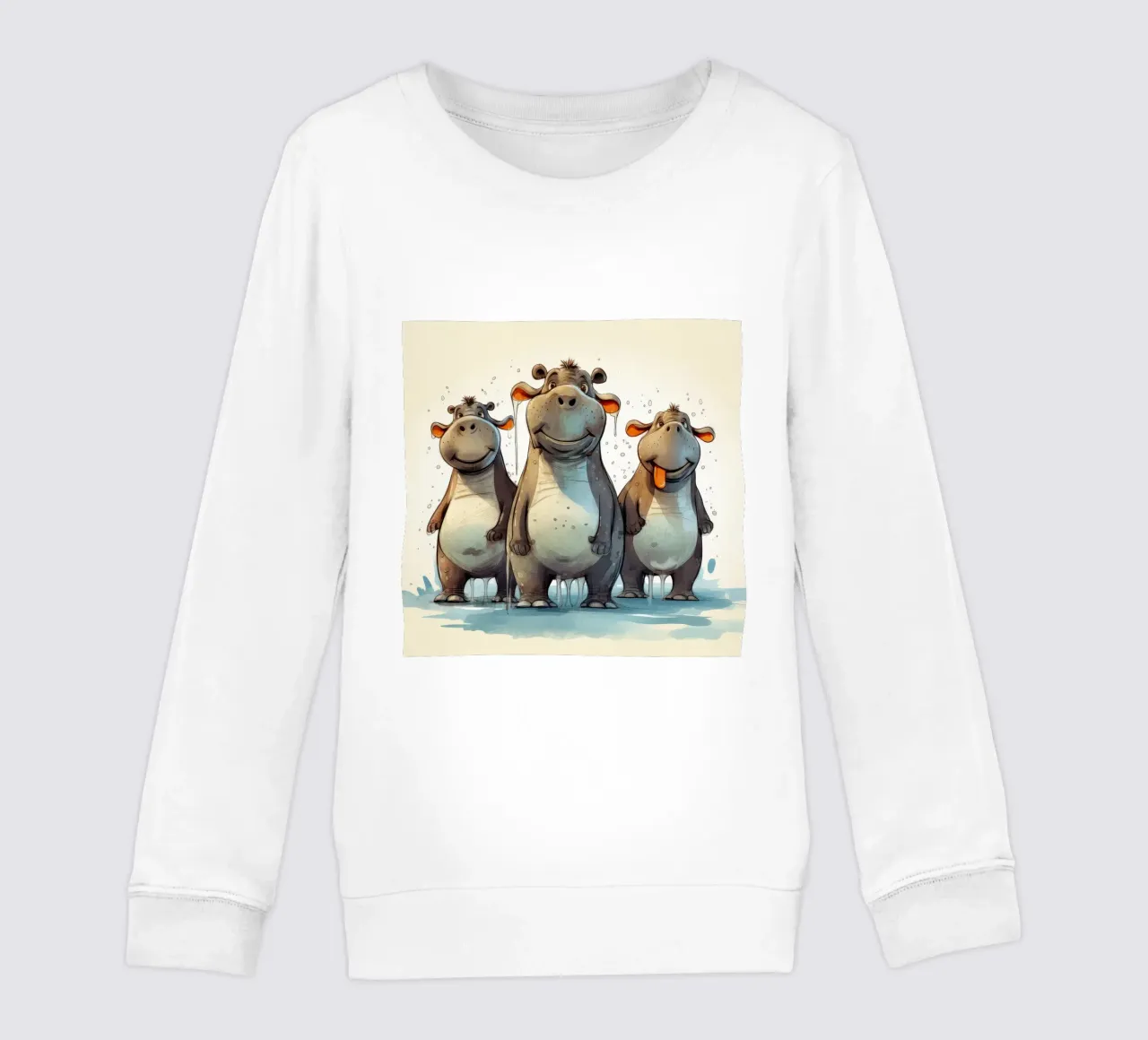 Retro Hippo Gang felpa bambino da Funny Animals