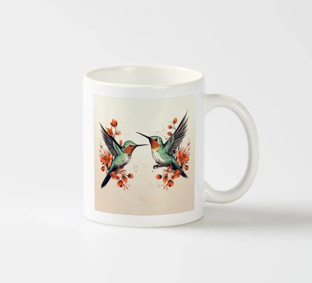 Duo di colibrì retrò tazza in ceramica da Funny Animals