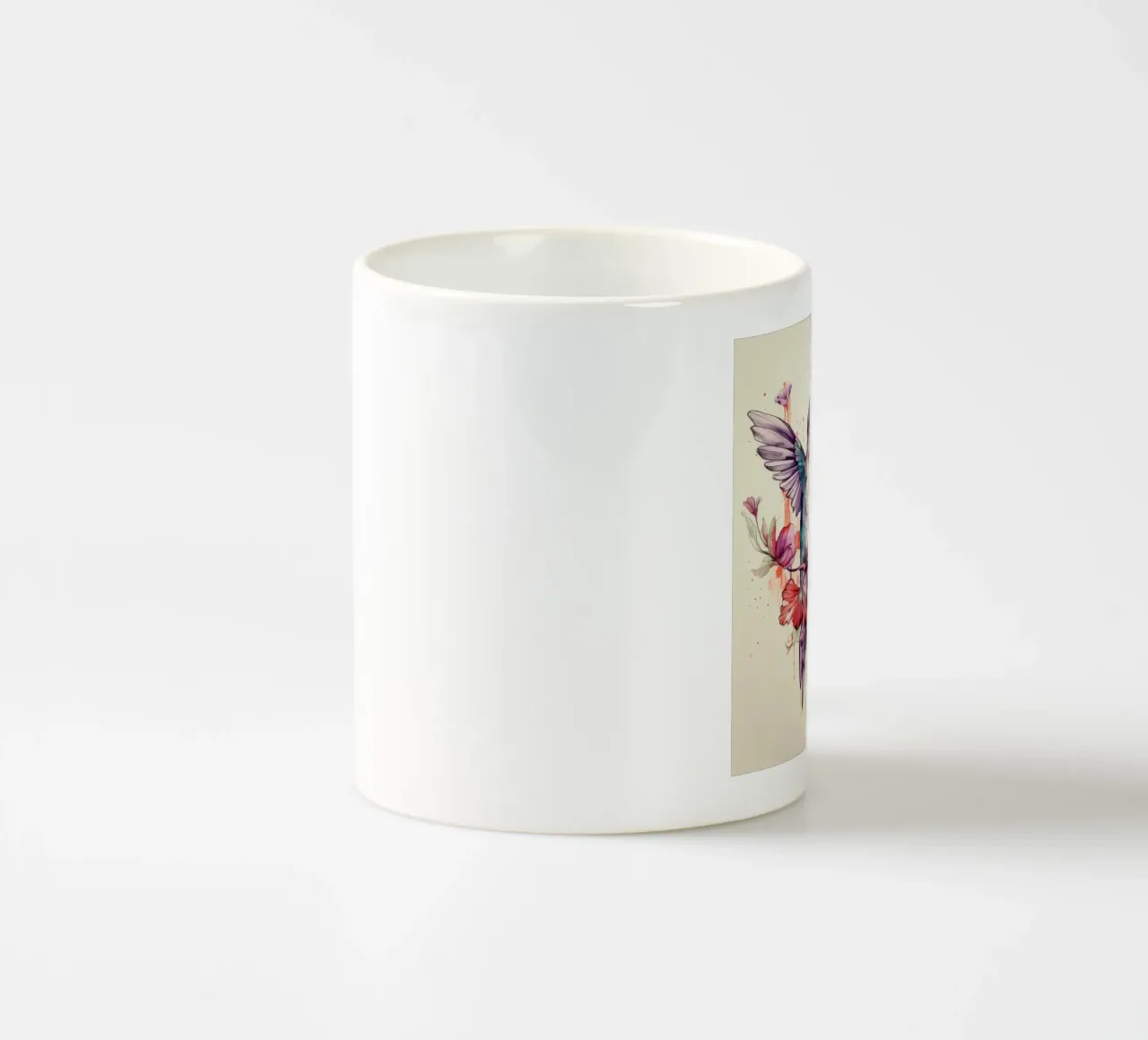 Duo de colibris rétro mug en céramique de Funny Animals