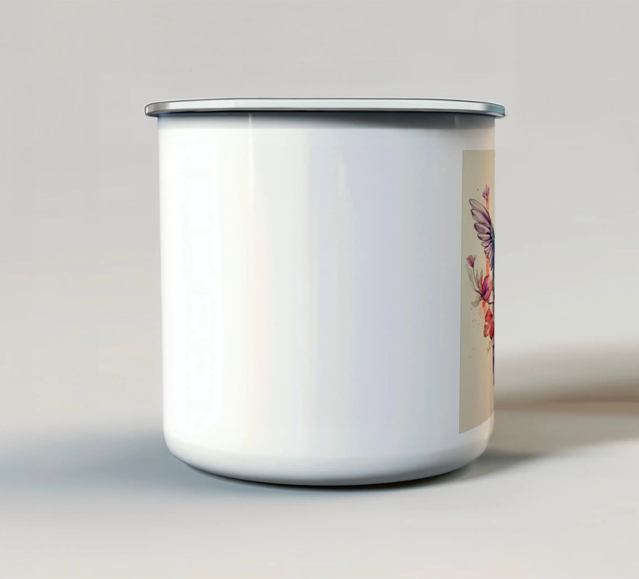 Duo di colibrì retrò tazza in smalto da Funny Animals