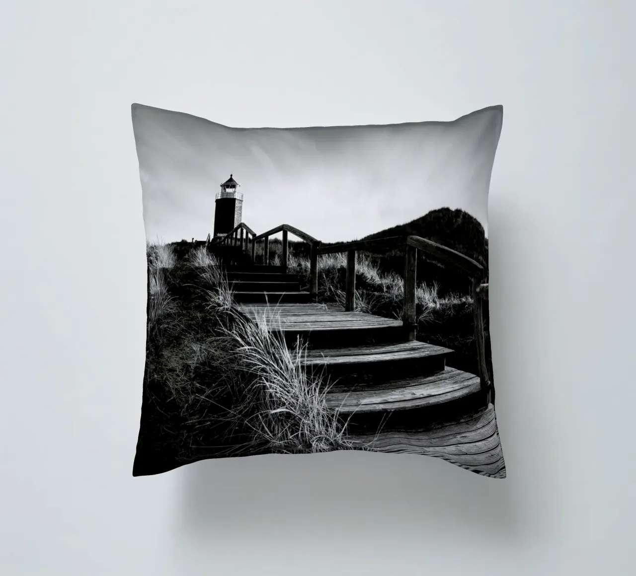 Quermarkenfeuer V - Sylt cuscino da Håggard Photography | Ronny Behnert