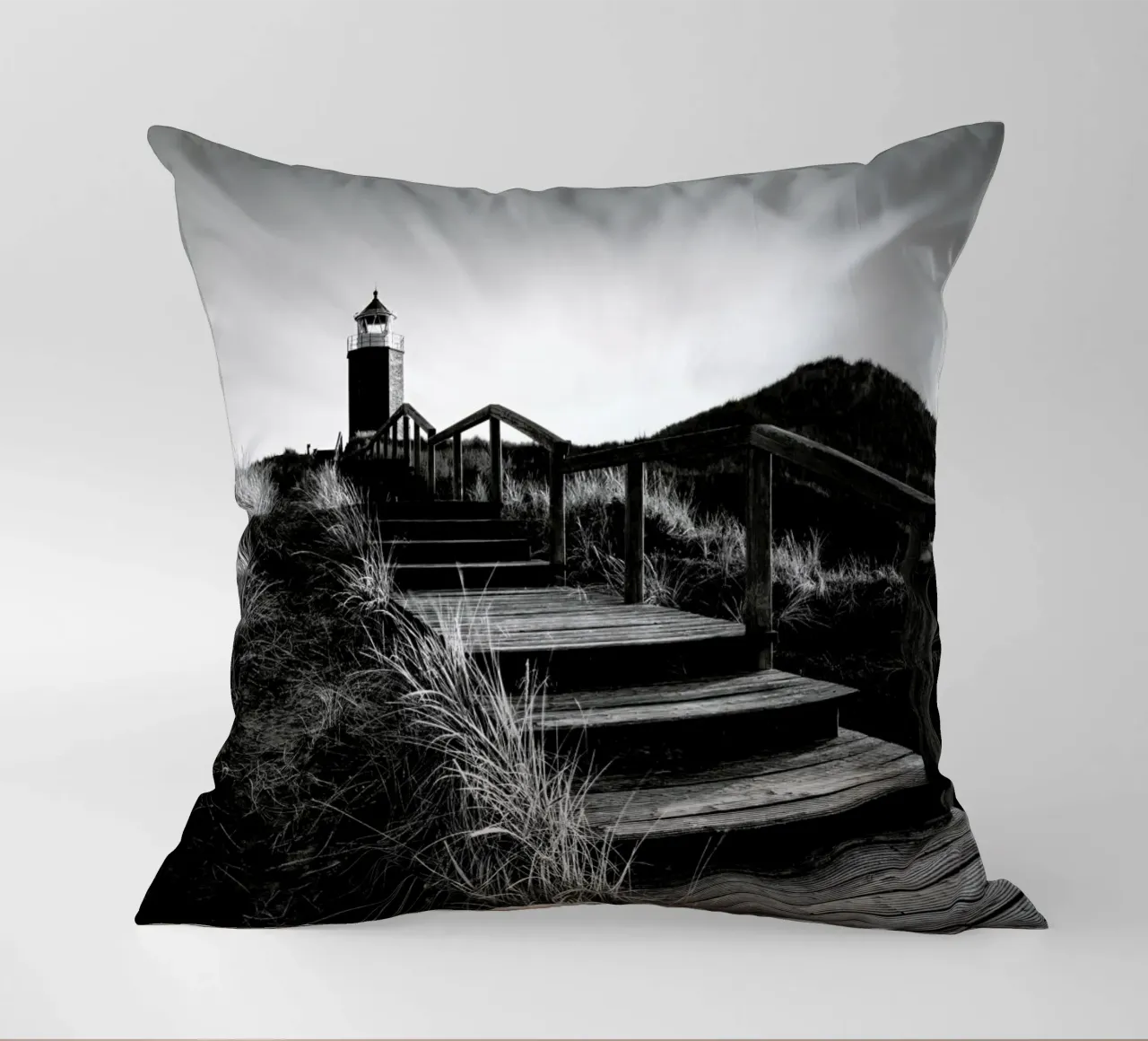 Quermarkenfeuer V - Sylt cuscino da Håggard Photography | Ronny Behnert