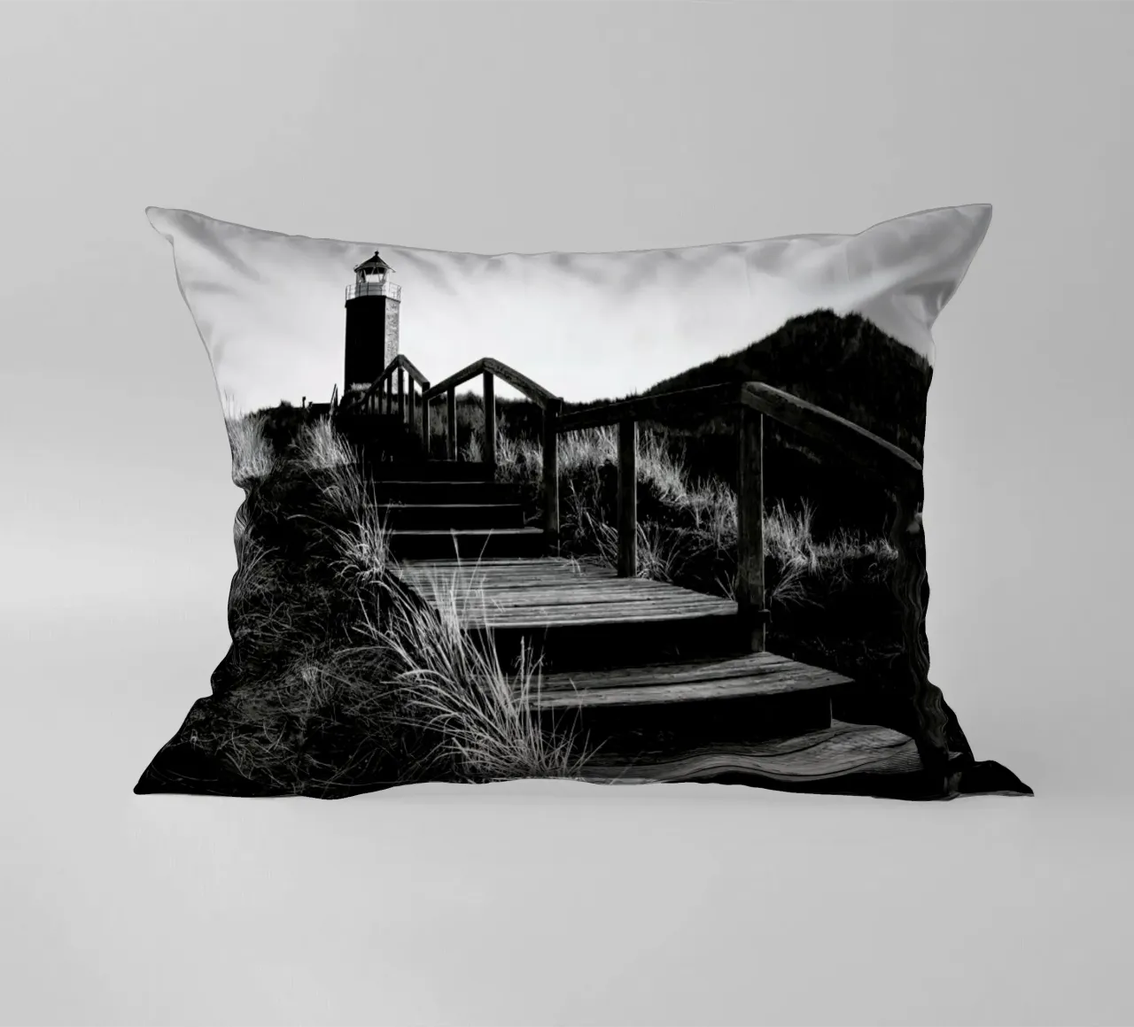 Quermarkenfeuer V - Sylt cuscino da Håggard Photography | Ronny Behnert