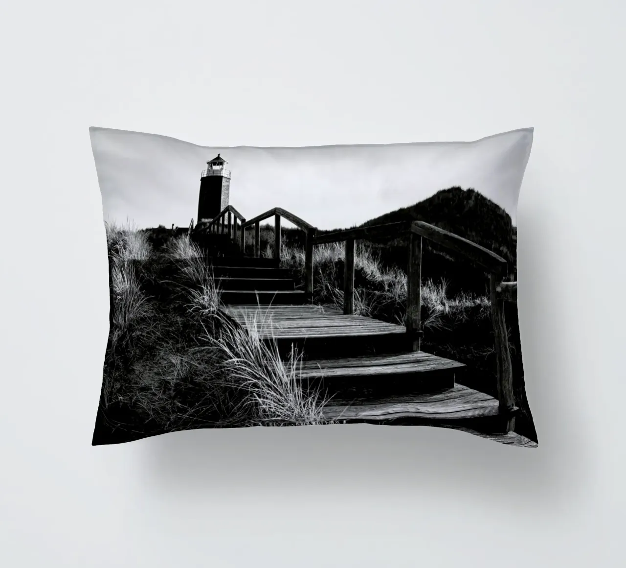 Quermarkenfeuer V - Sylt cuscino da Håggard Photography | Ronny Behnert