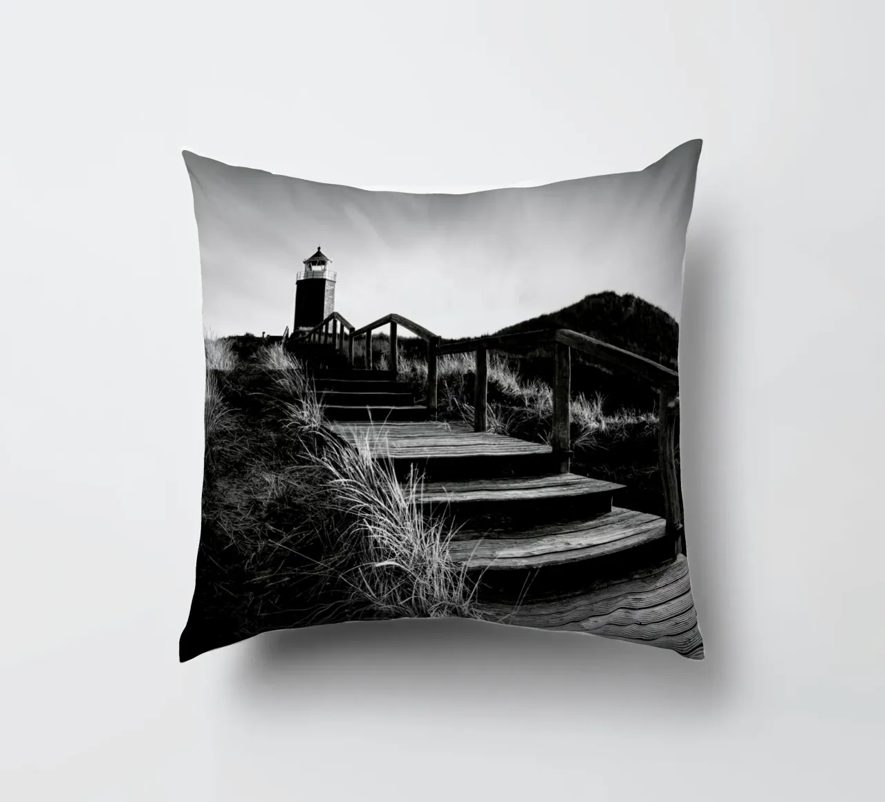 Quermarkenfeuer V - Sylt cuscino da Håggard Photography | Ronny Behnert