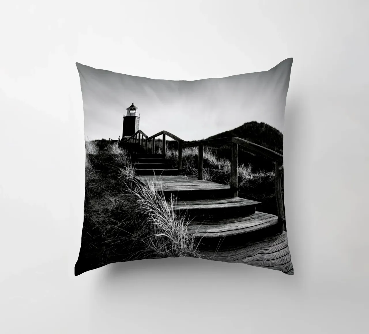 Quermarkenfeuer V - Sylt cuscino da Håggard Photography | Ronny Behnert