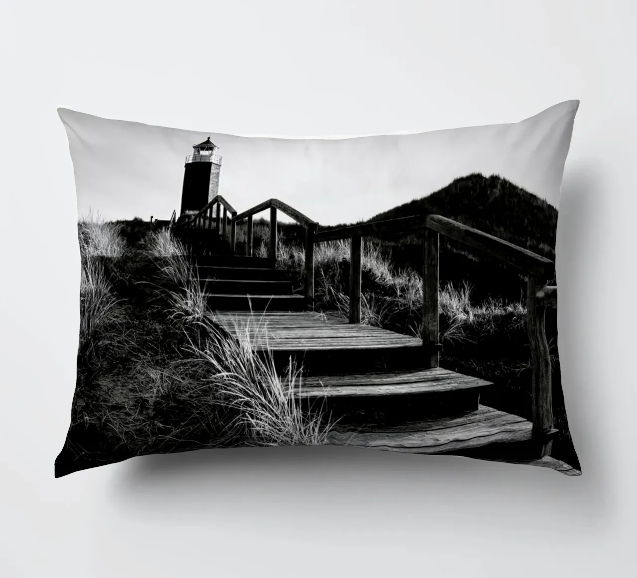 Quermarkenfeuer V - Sylt cuscino da Håggard Photography | Ronny Behnert