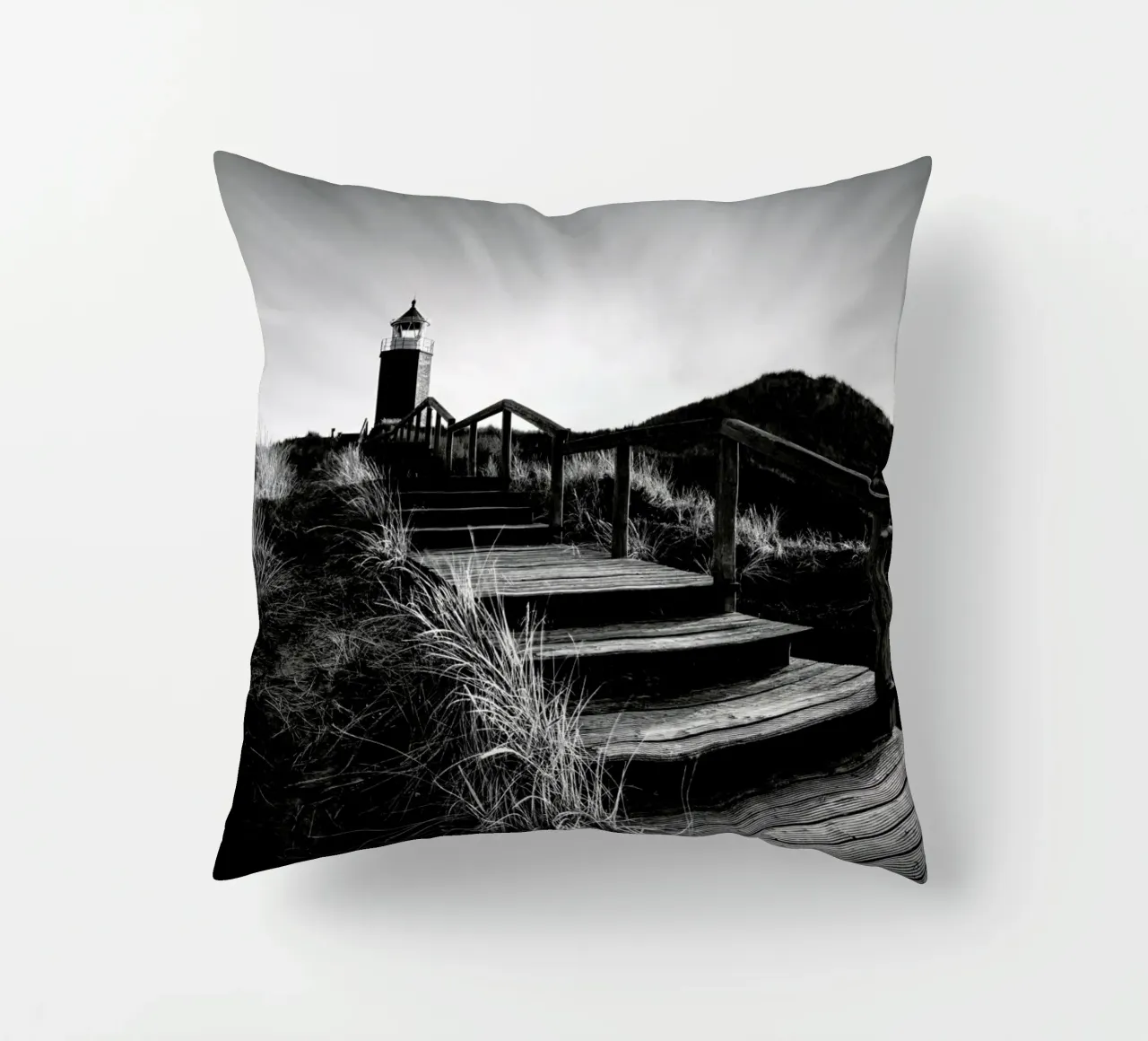 Quermarkenfeuer V - Sylt cuscino da Håggard Photography | Ronny Behnert