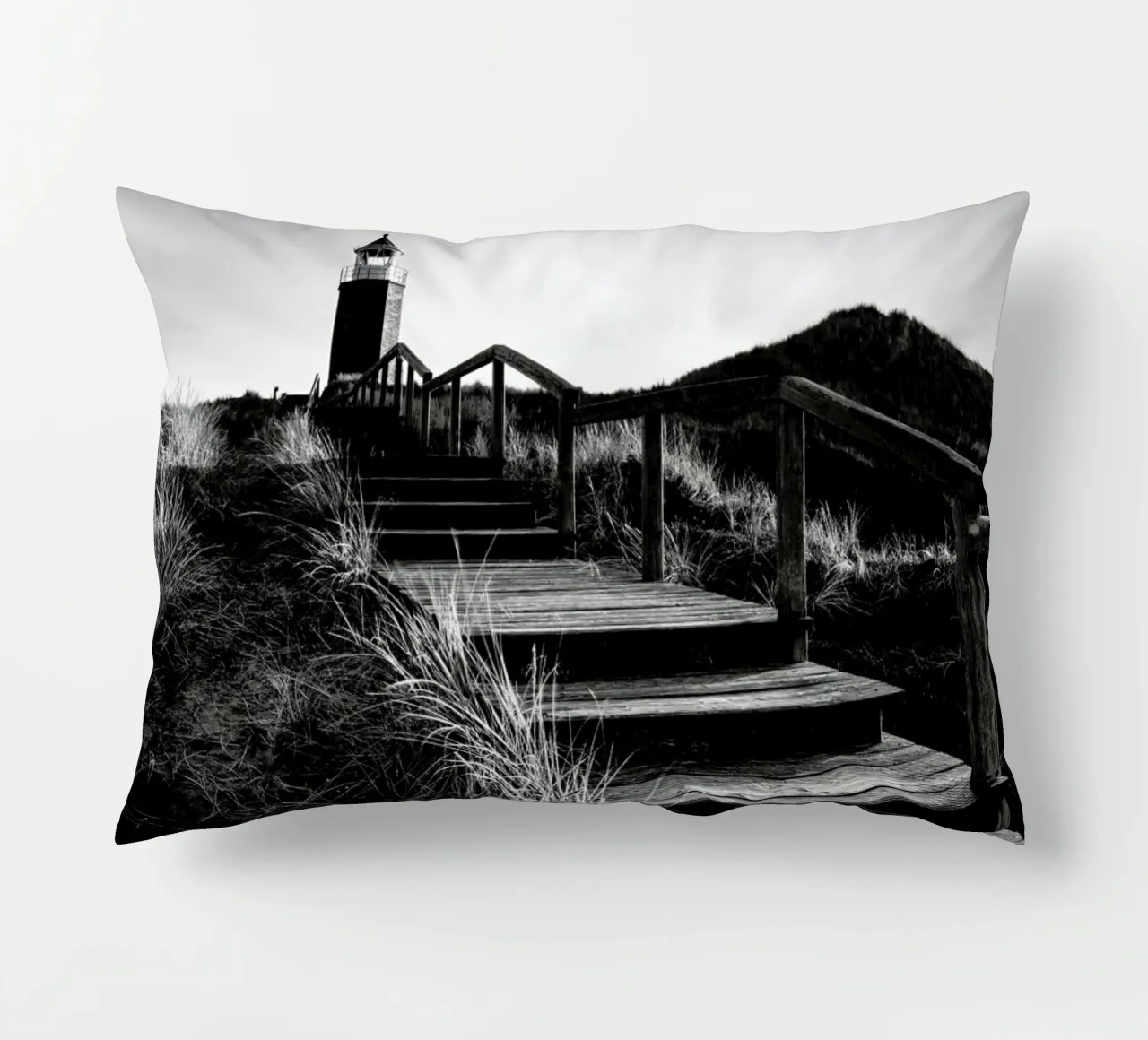 Quermarkenfeuer V - Sylt cuscino da Håggard Photography | Ronny Behnert