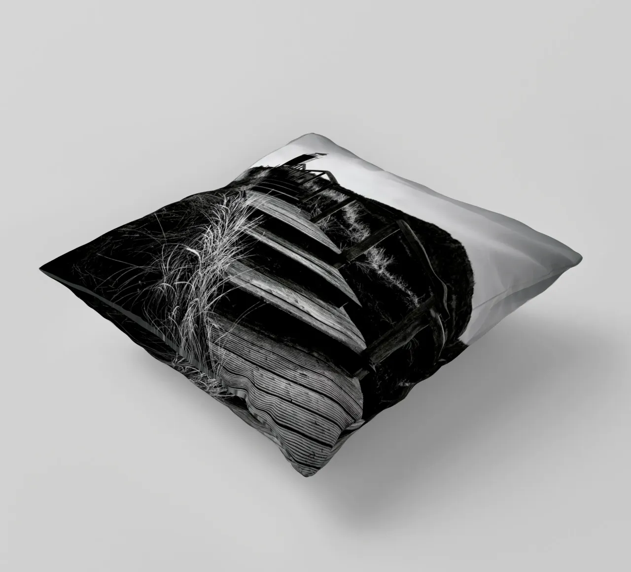 Quermarkenfeuer V - Sylt cuscino da Håggard Photography | Ronny Behnert