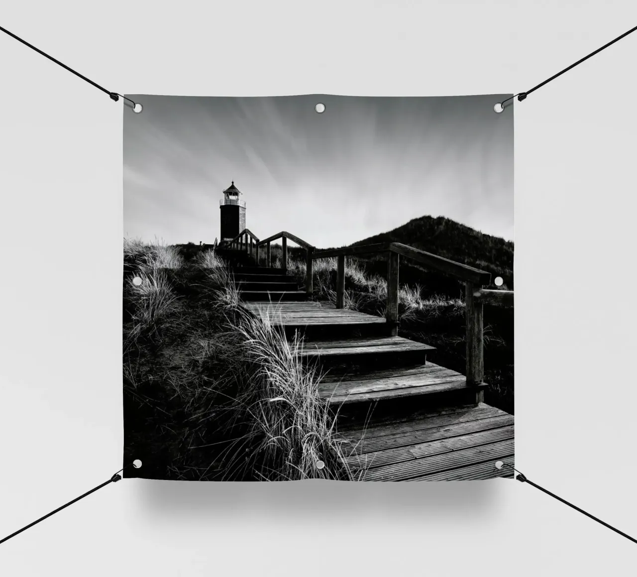 Quermarkenfeuer V - Sylt telo in pvc da Håggard Photography | Ronny Behnert