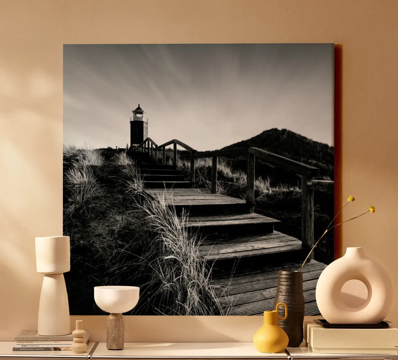 Quermarkenfeuer V - Sylt tela da Håggard Photography | Ronny Behnert