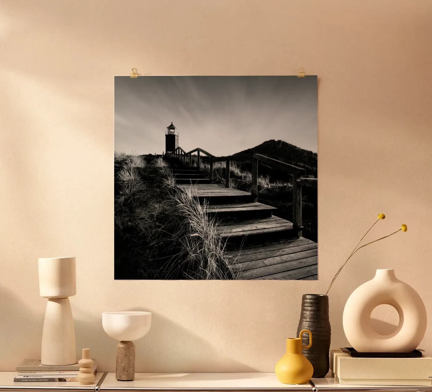 Quermarkenfeuer V - Sylt poster van Håggard Photography | Ronny Behnert