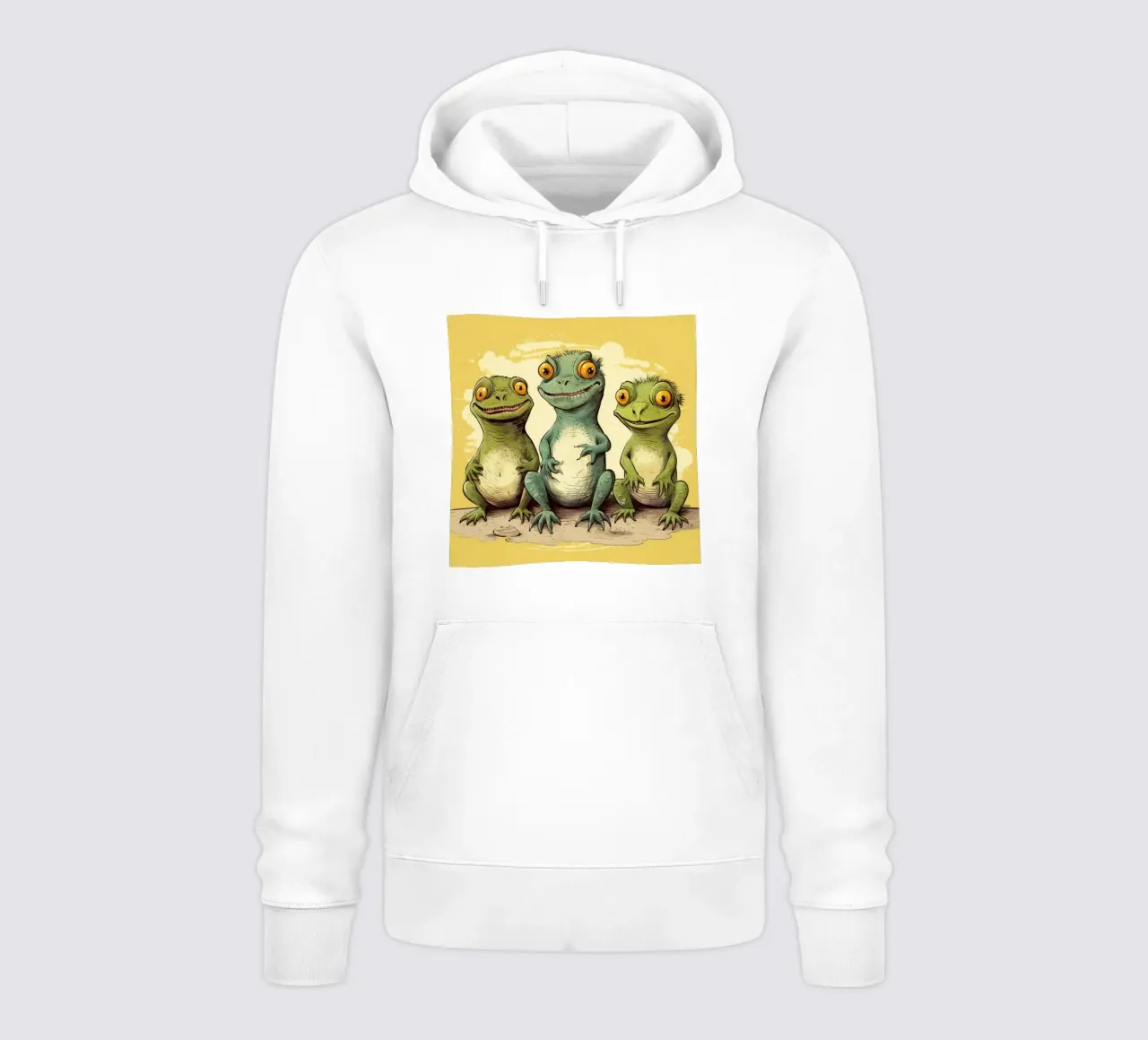 Retro Iguana Gang felpa con cappuccio da Funny Animals