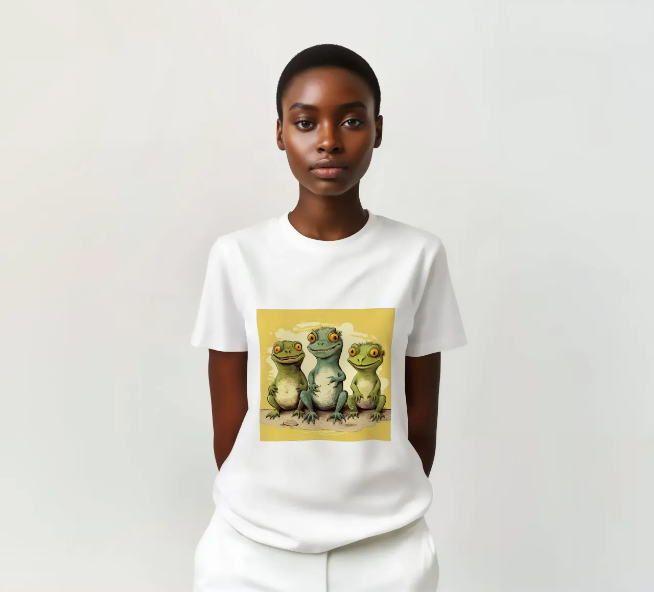 Retro Iguana Gang t-shirt by Funny Animals
