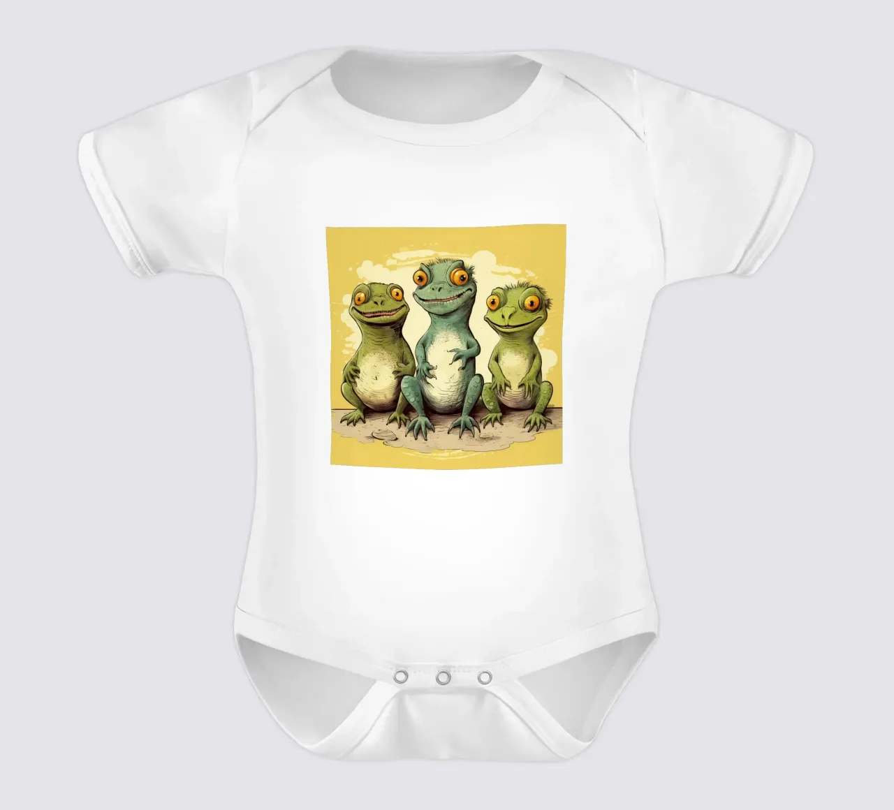 Pandilla Retro Iguana body de bebé de Funny Animals