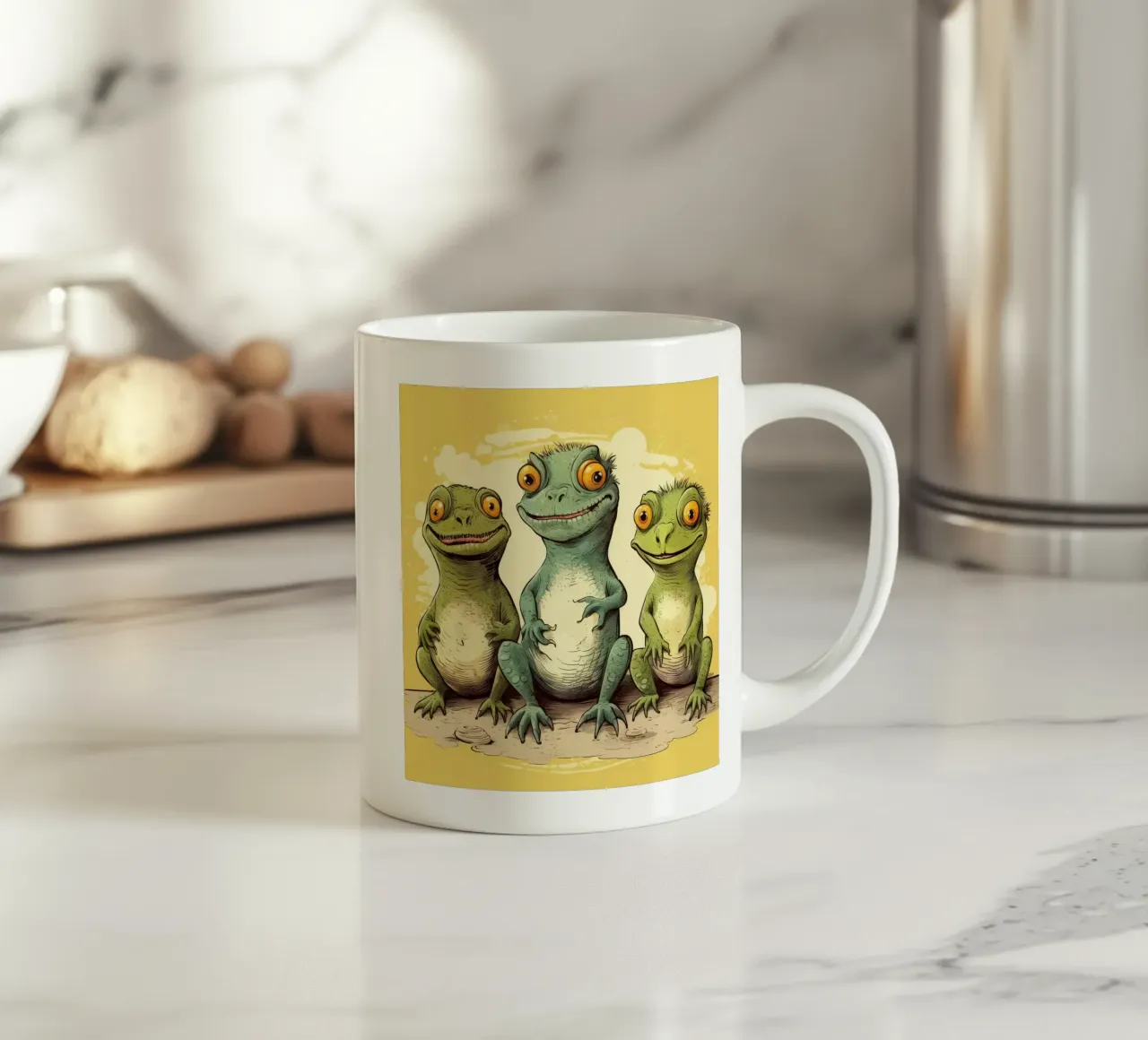 Retro Iguana Gang tazza in ceramica da Funny Animals