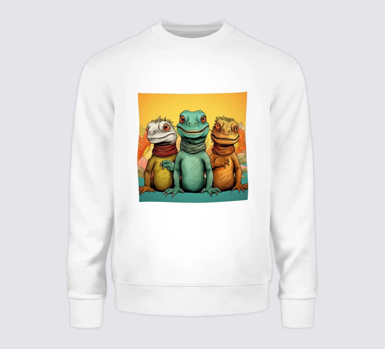 Retro Iguana Gang felpa da Funny Animals