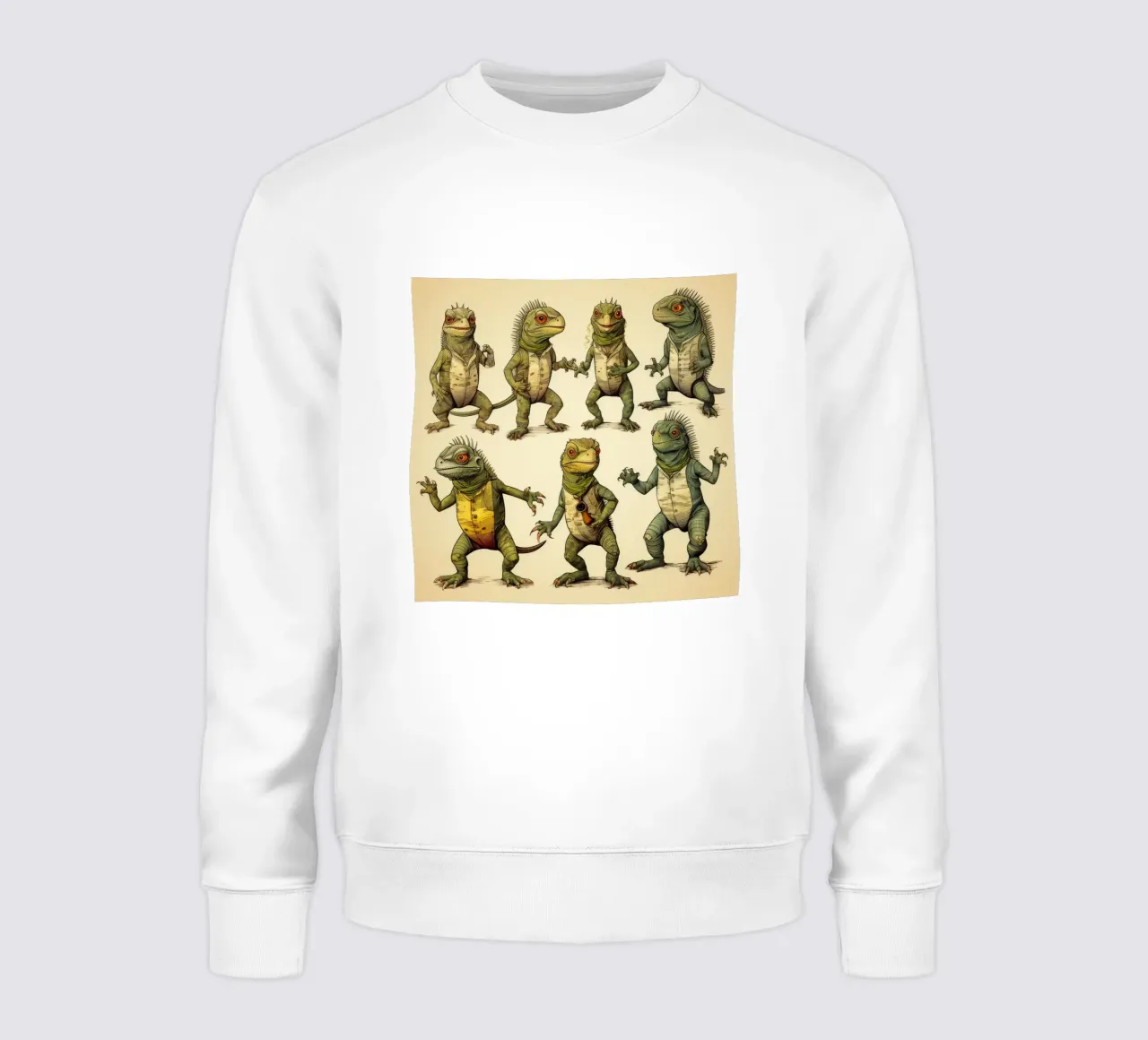 Pandilla Retro Iguana sudadera de Funny Animals
