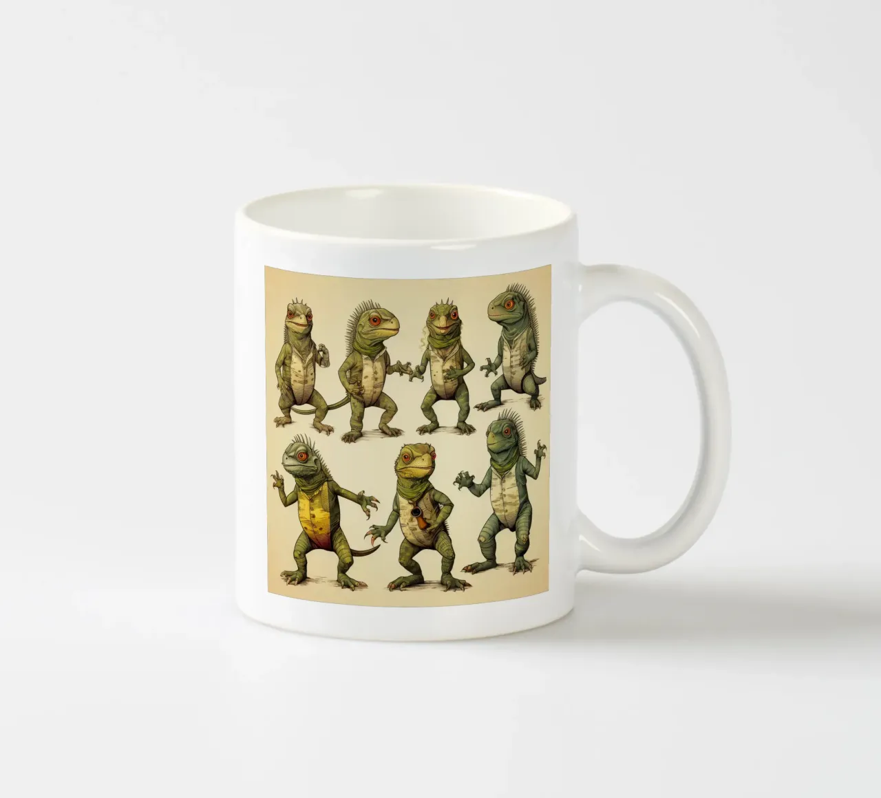 Retro Iguana Gang tazza in ceramica da Funny Animals