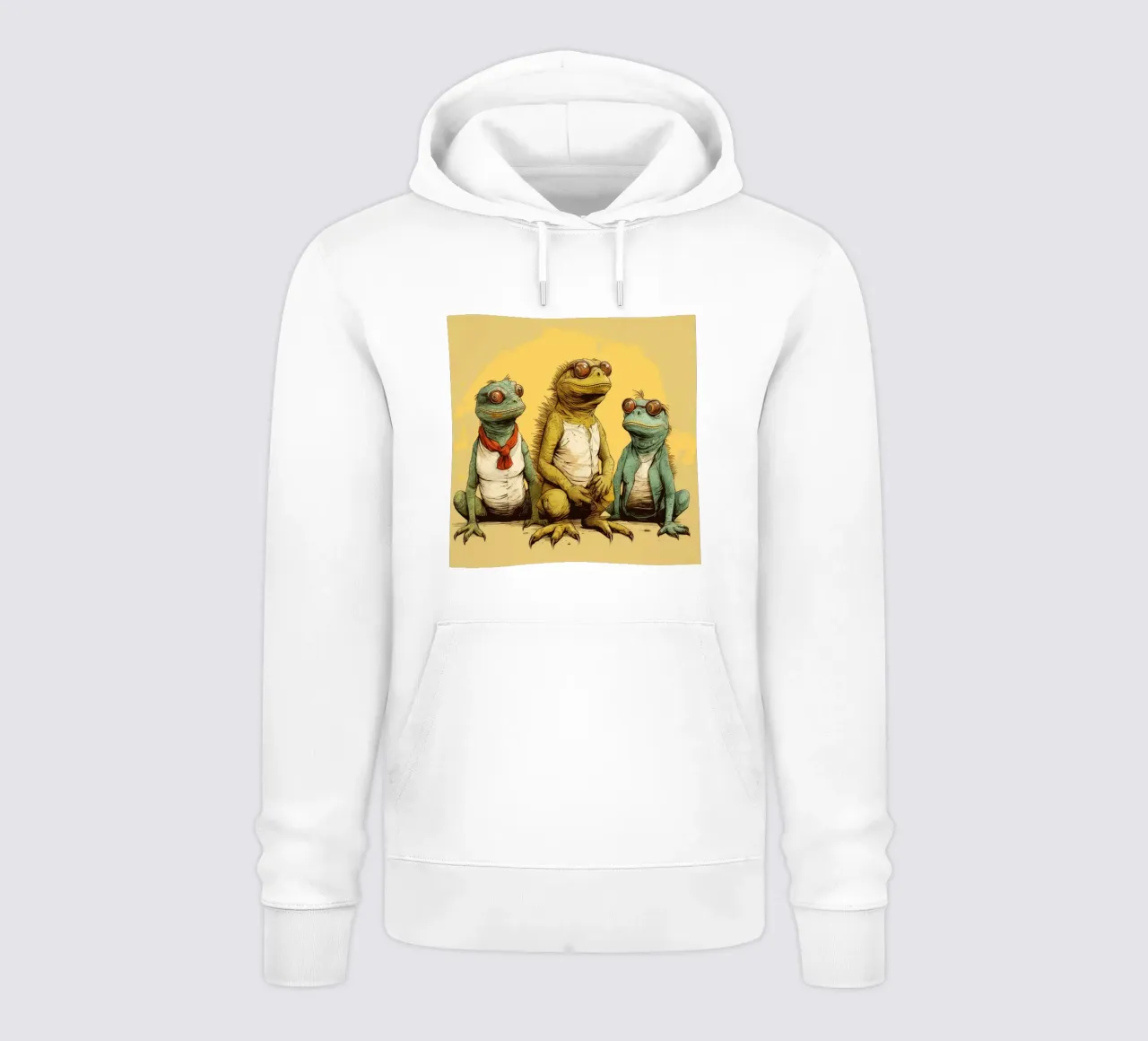 Retro Iguana Gang felpa con cappuccio da Funny Animals