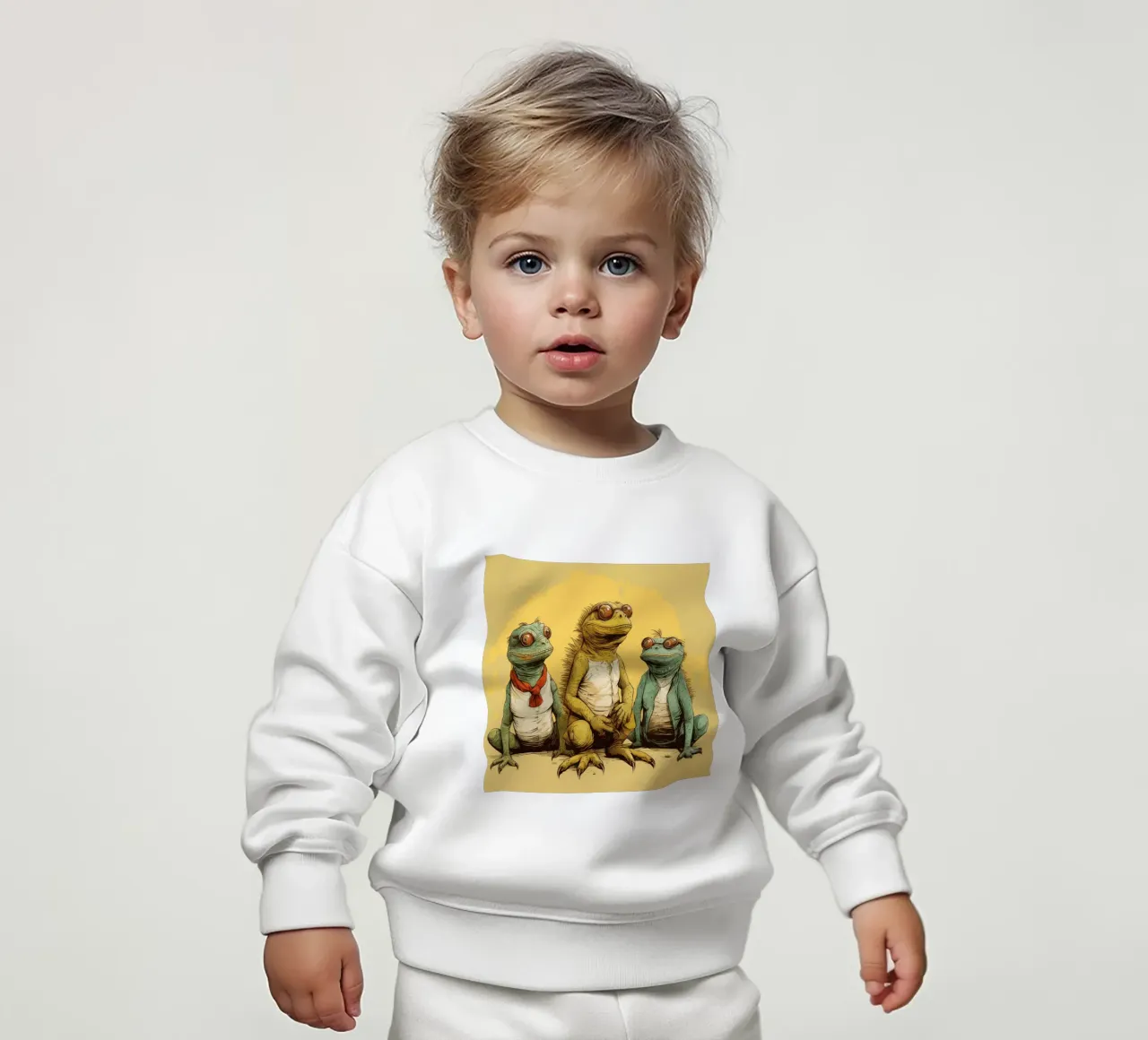 Retro Iguana Gang felpa neonato da Funny Animals