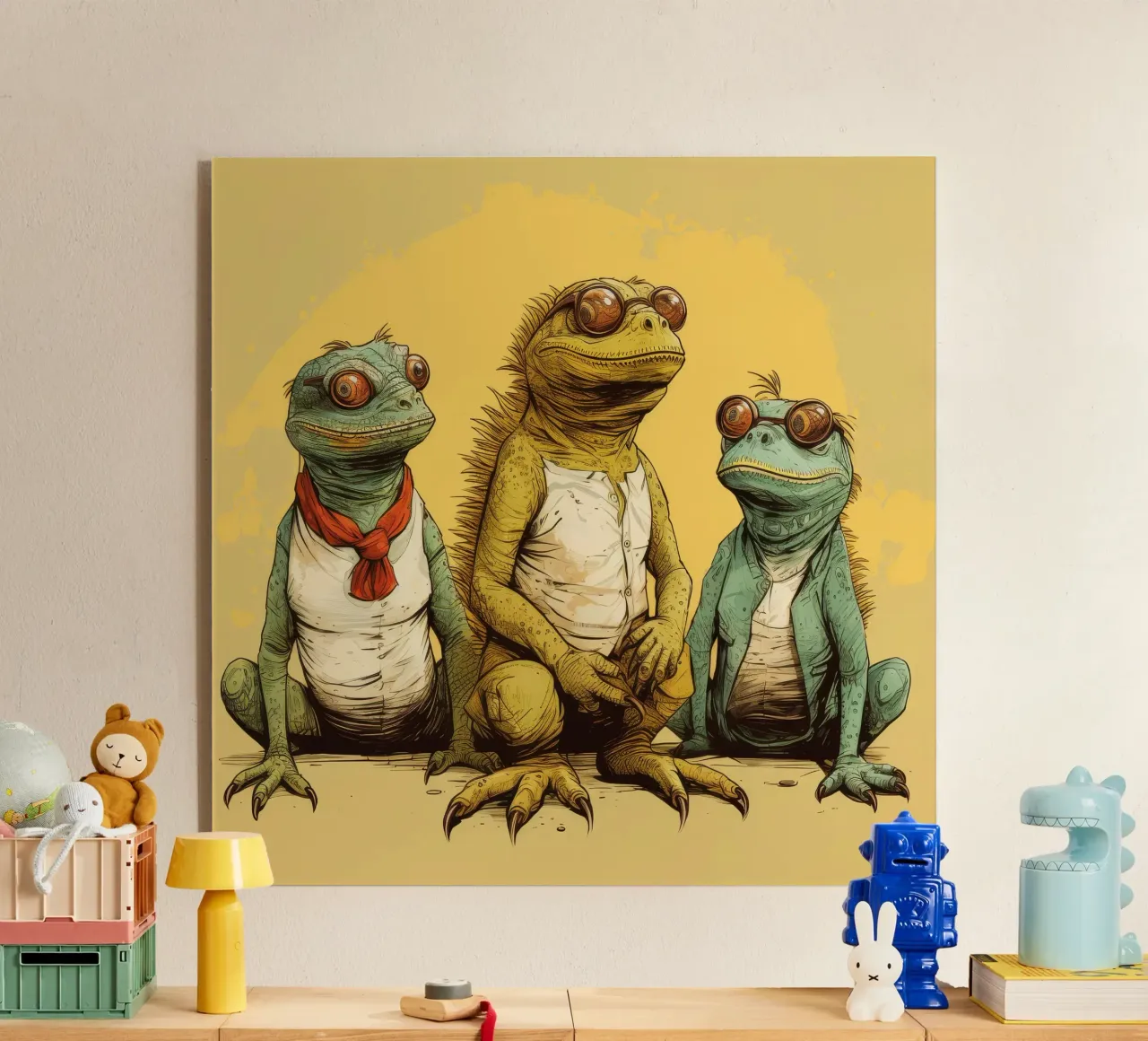 Pandilla Retro Iguana metacrilato de Funny Animals