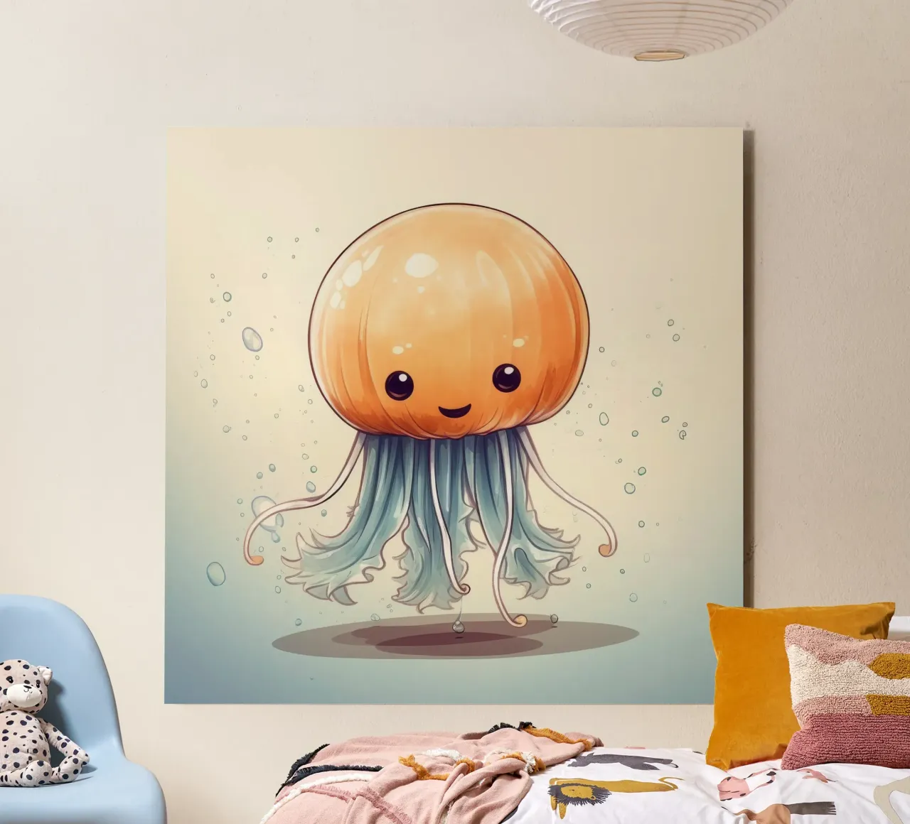 Medusa retrò alluminio dibond da Funny Animals