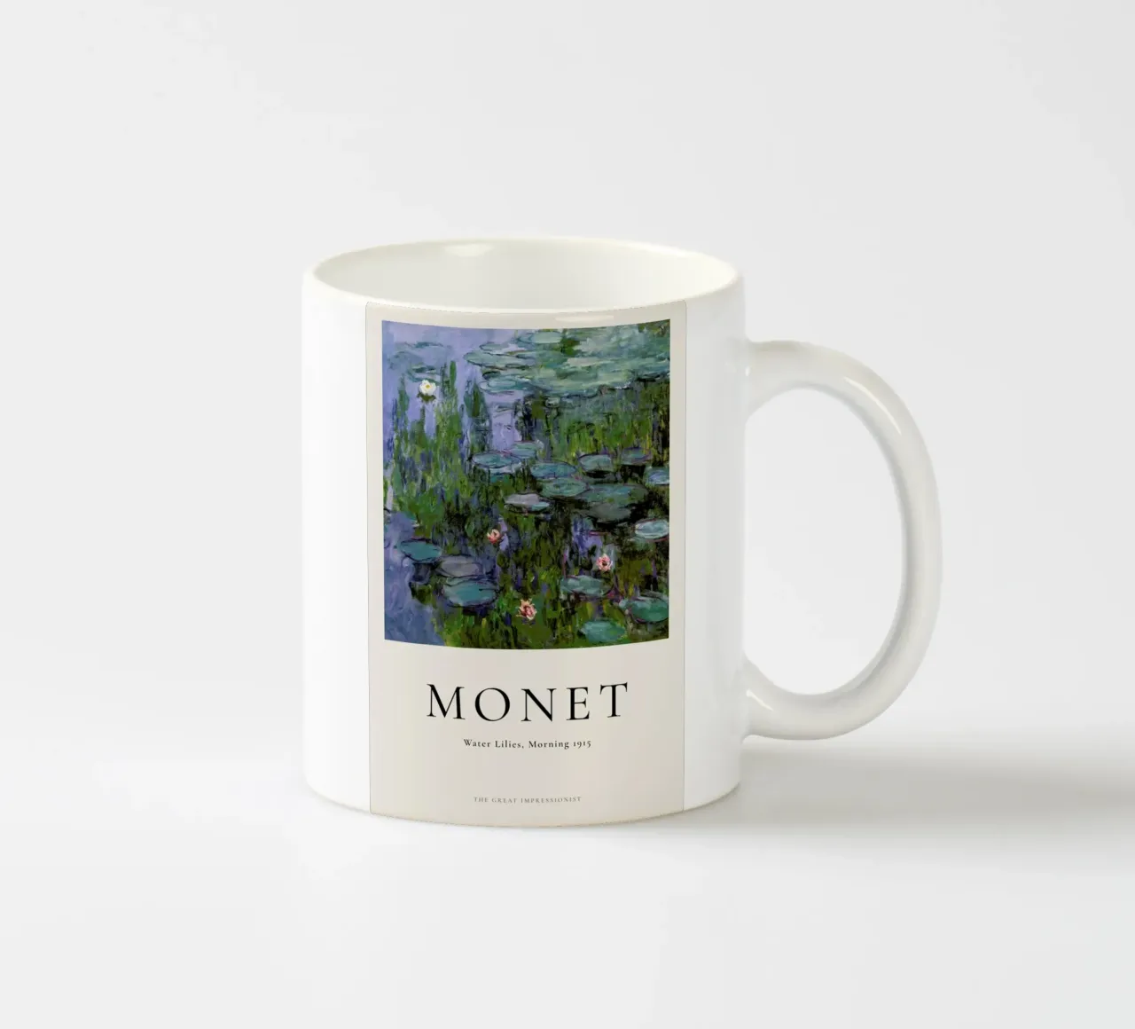 Monet - Water Lilies, Morning tazza in ceramica da ARTOTHEK