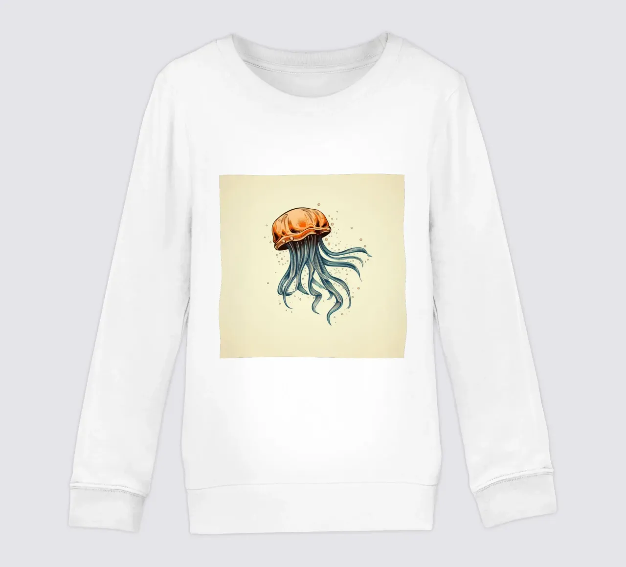Cartoni animati retrò Funny Cute Jellyfish felpa bambino da Funny Animals