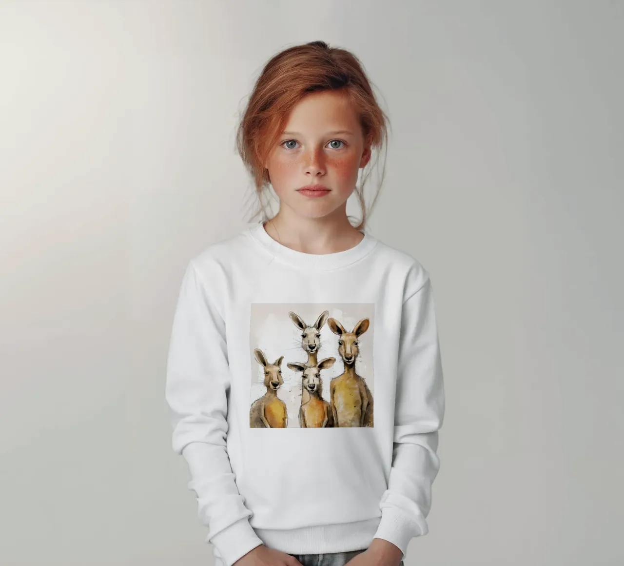 Retro Kangaroo Gang kids sweatshirt by Funny Animals