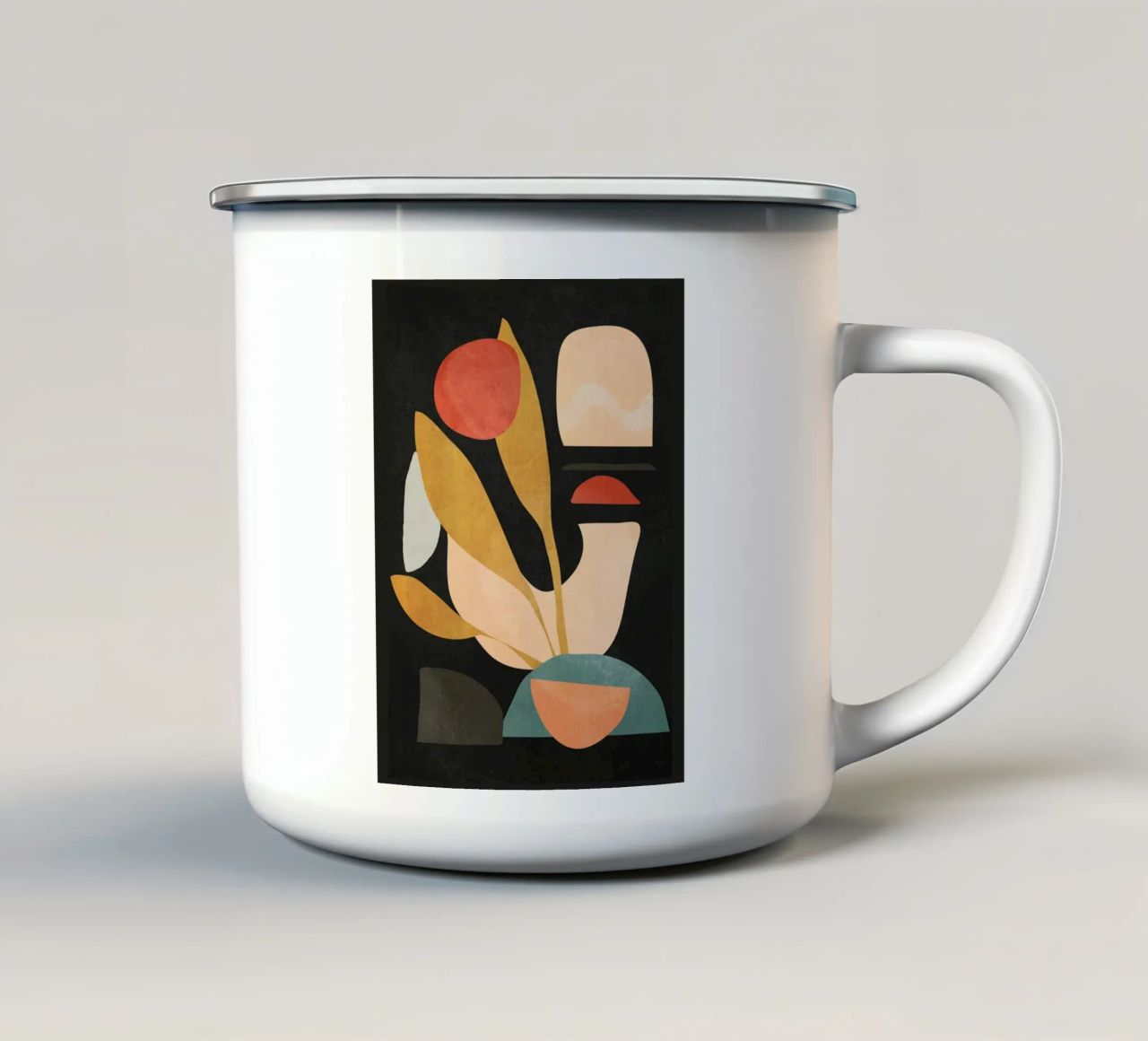 Forme astratte 20A tazza in smalto da ThingDesign