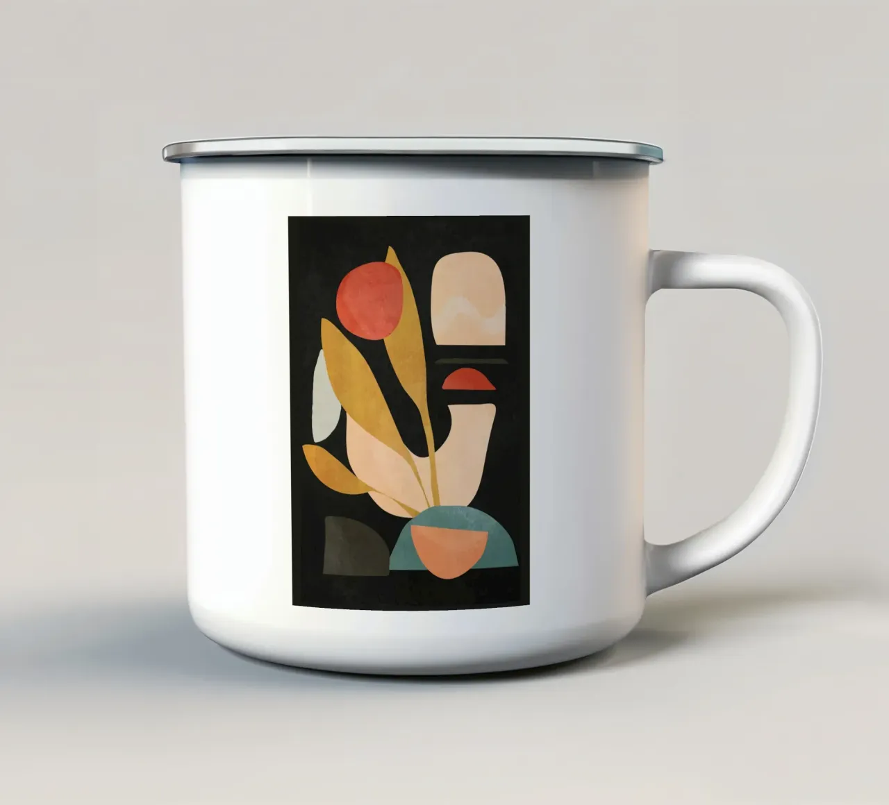 Forme astratte 20A tazza in smalto da ThingDesign