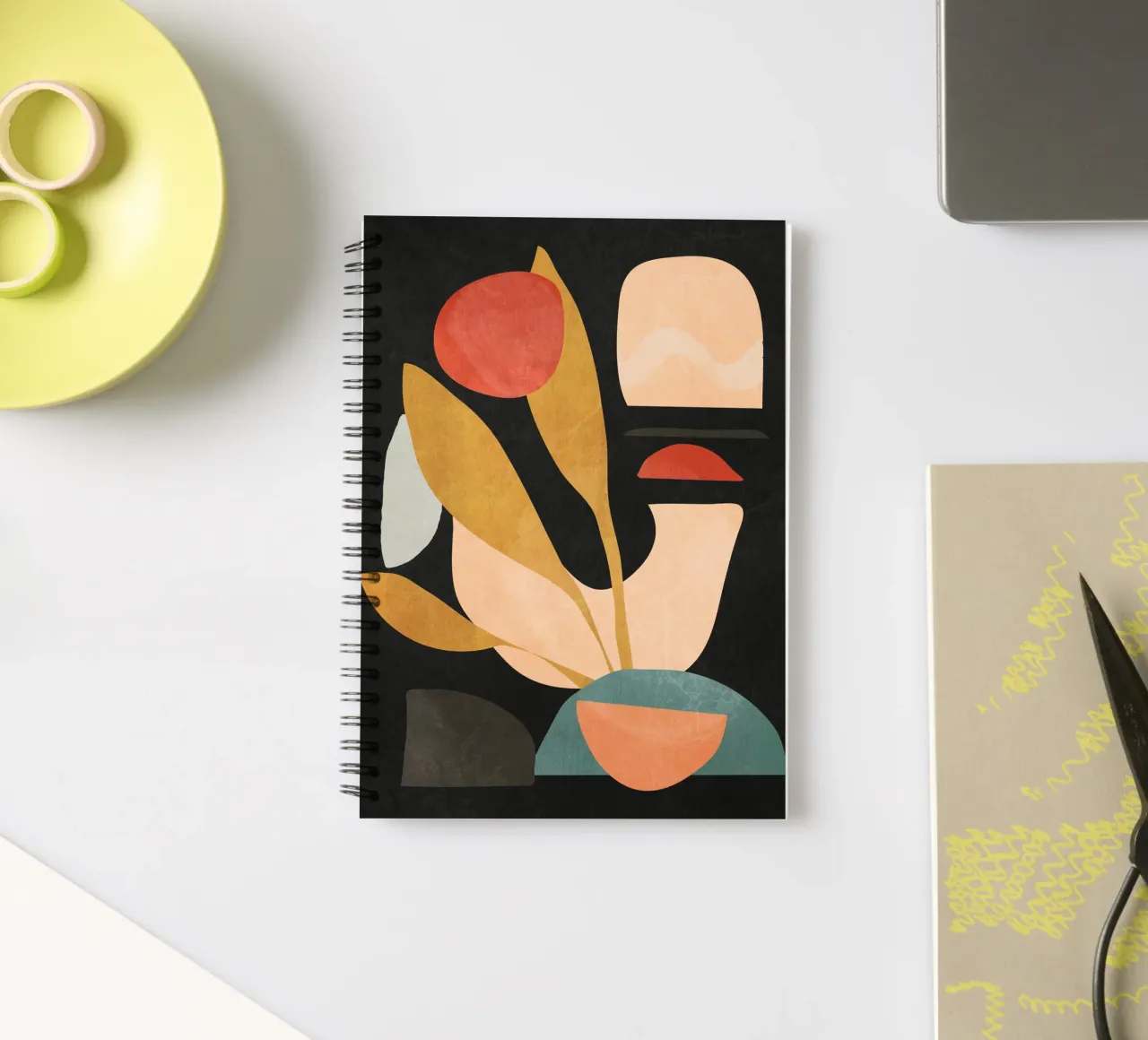 Abstract Shapes 20A spiral notebook by ThingDesign