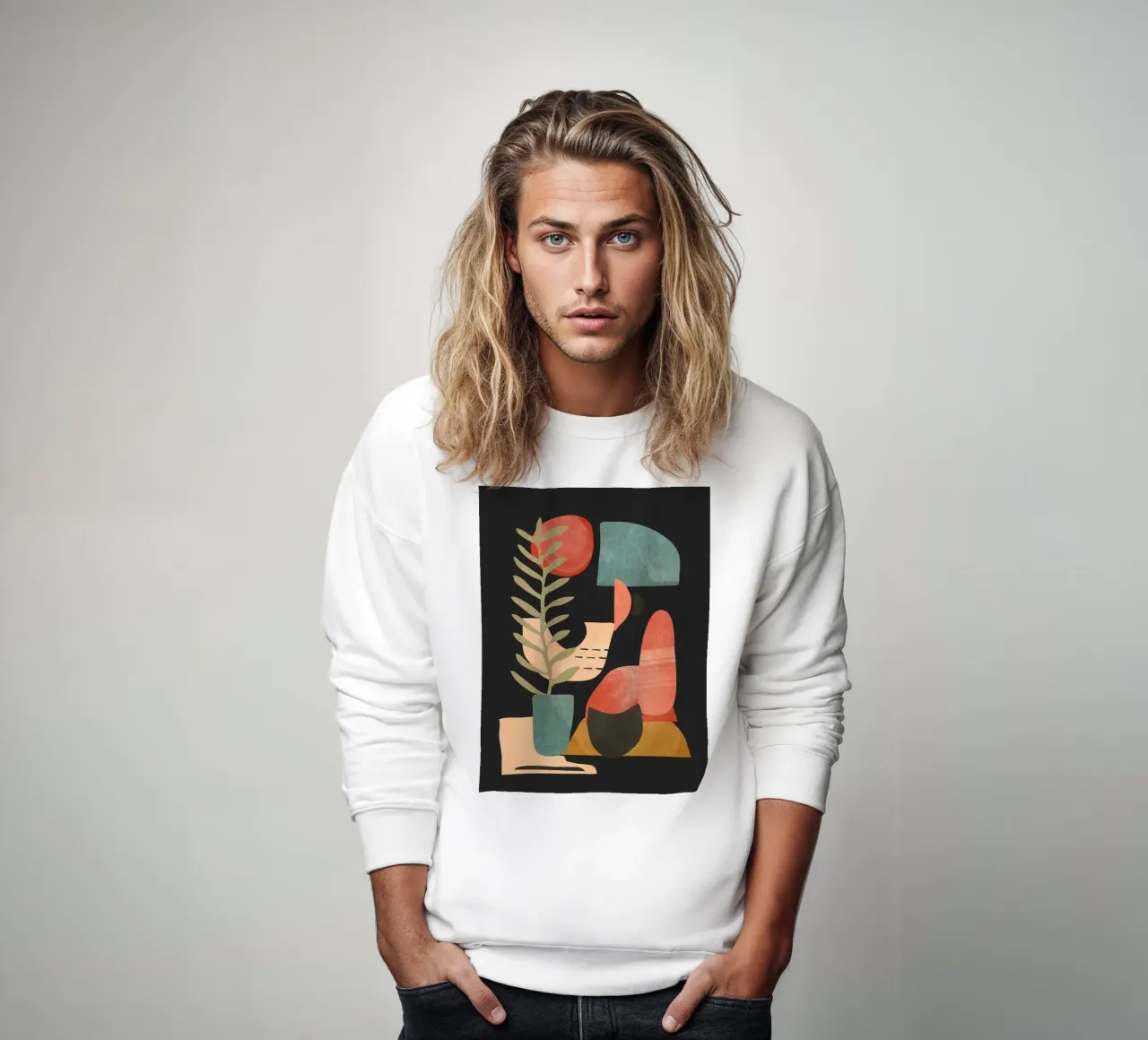Formas abstractas 21A sudadera de ThingDesign