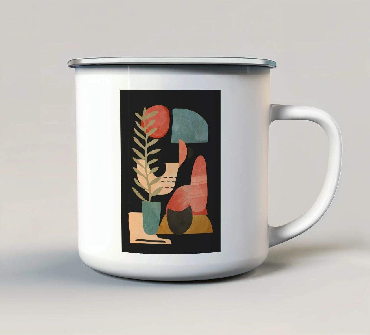 Forme astratte 21A tazza in smalto da ThingDesign