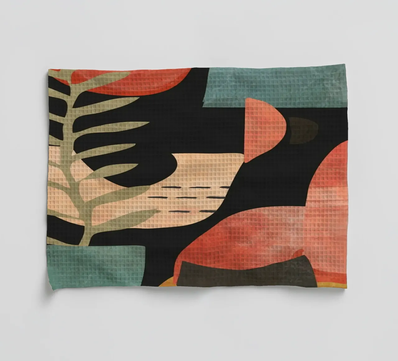 Abstract Shapes 21A tea towel by ThingDesign